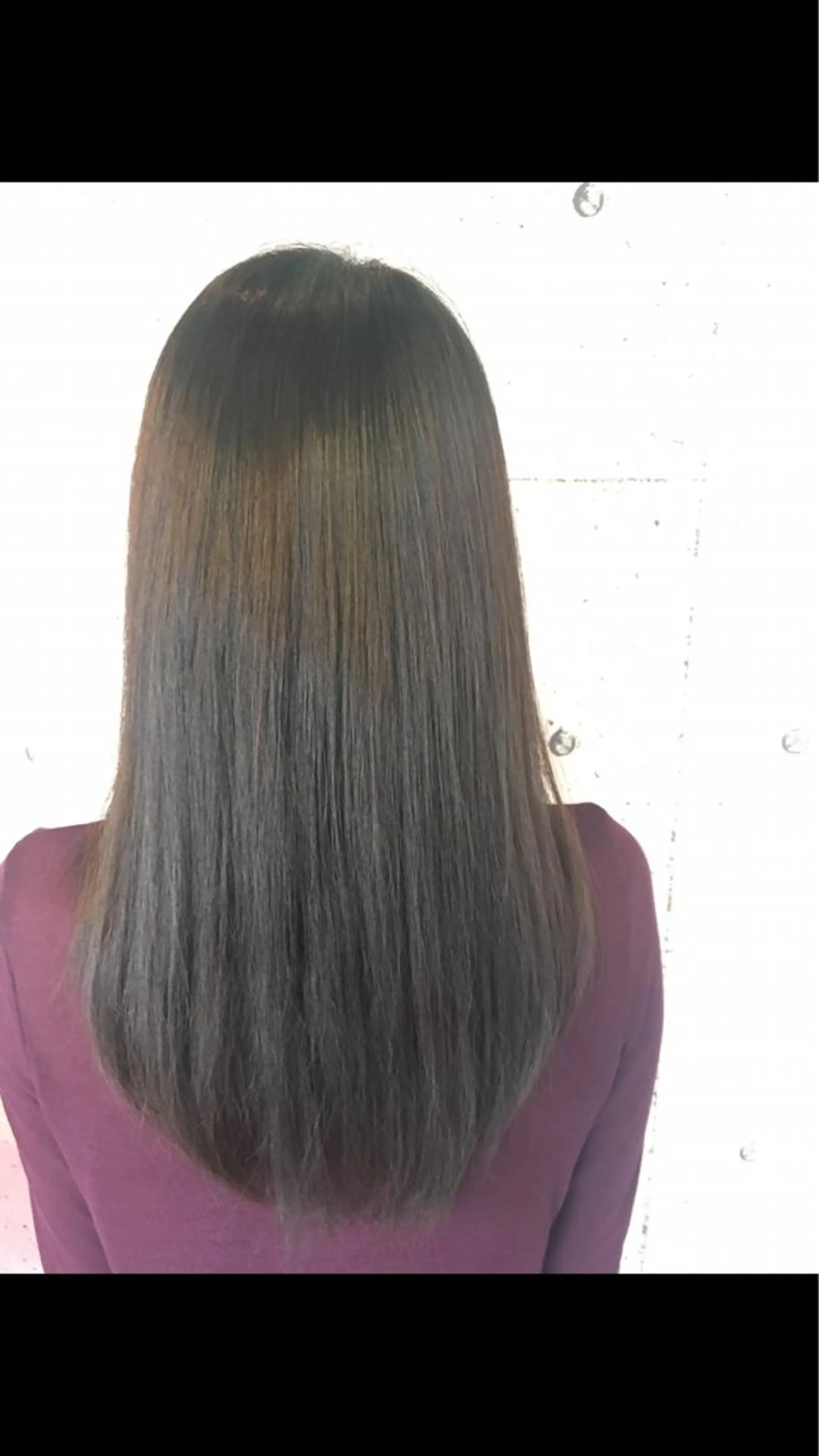 セミロング カット パーマ 五郎川 七海のヘアスタイル