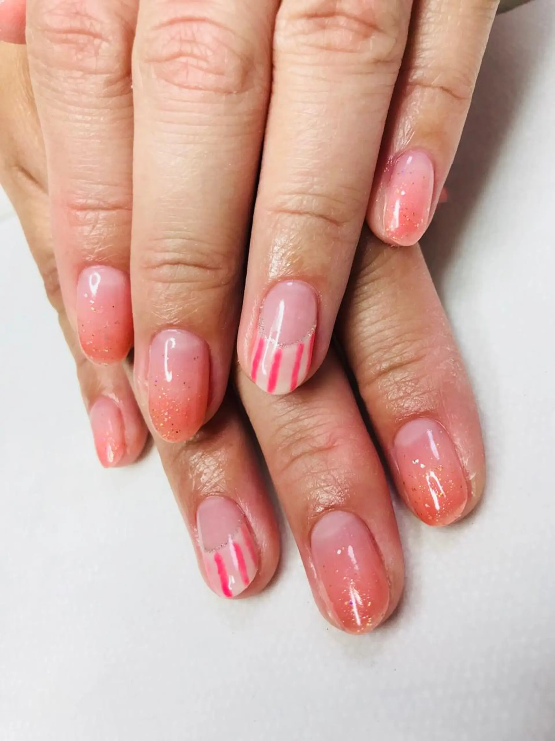 セミロング カラー パーマ ヘアアレンジ ネイル マツエク・マツパ Sunny side nailのネイルデザイン