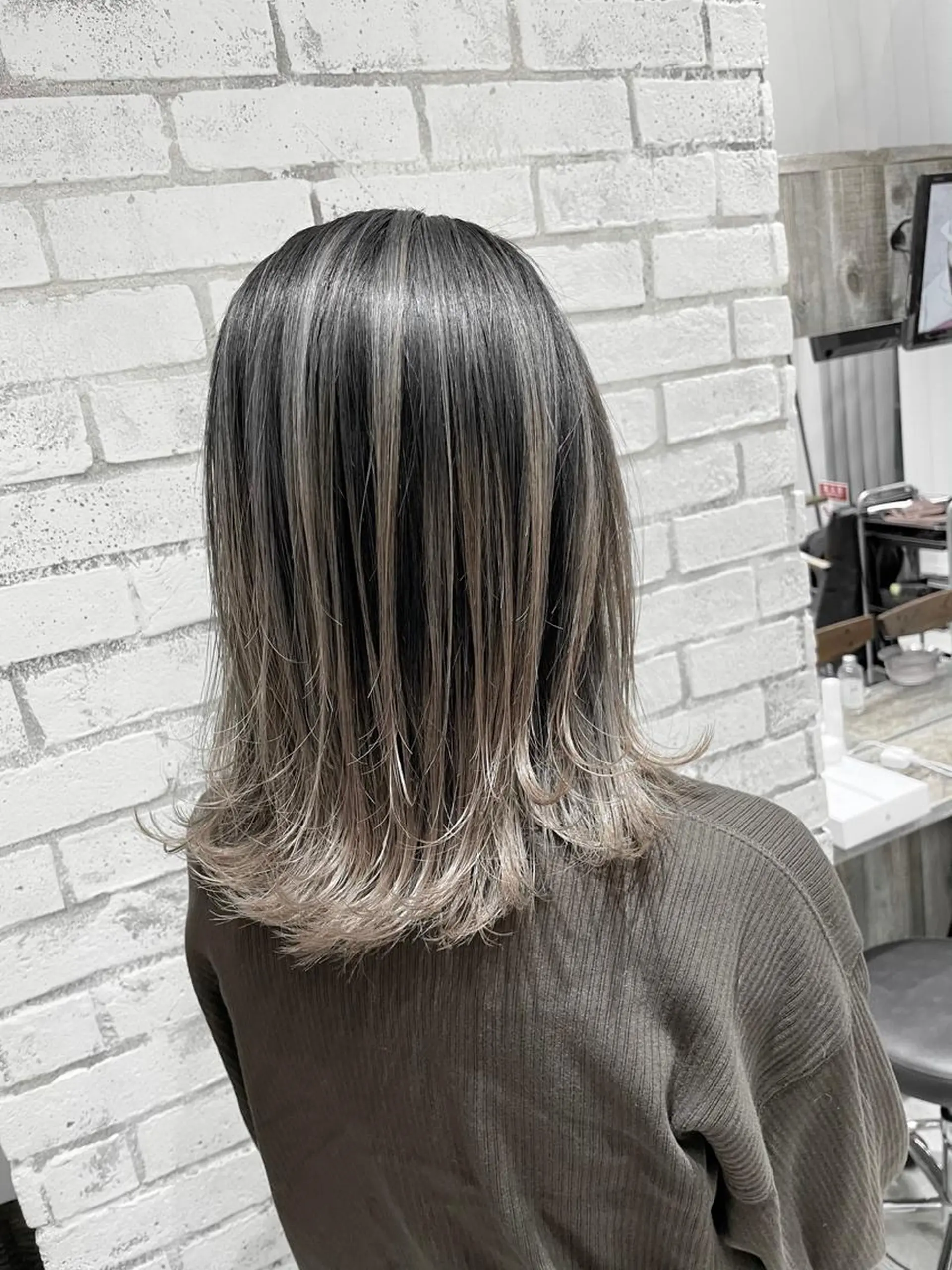 ミディアム カラー パーマ ヘアアレンジ メンズ キッズ ネイル マツエク・マツパ ヘアカラー バレイヤージュ/ 髪質改善/渡邉悟🌱のヘアスタイル