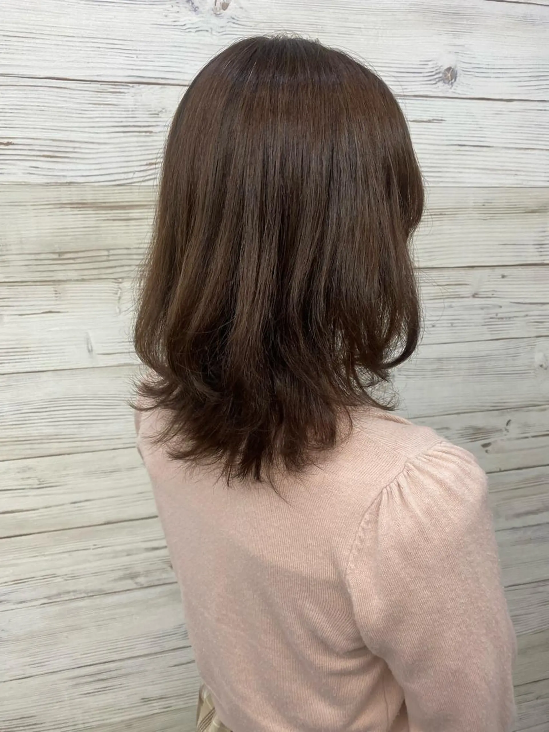 ショート カラー ヘアアレンジ ショートボブ 編み込みエクステ シールエクステ バレイヤージュ ベージュカラー LAVENDIA 初音のヘアスタイル