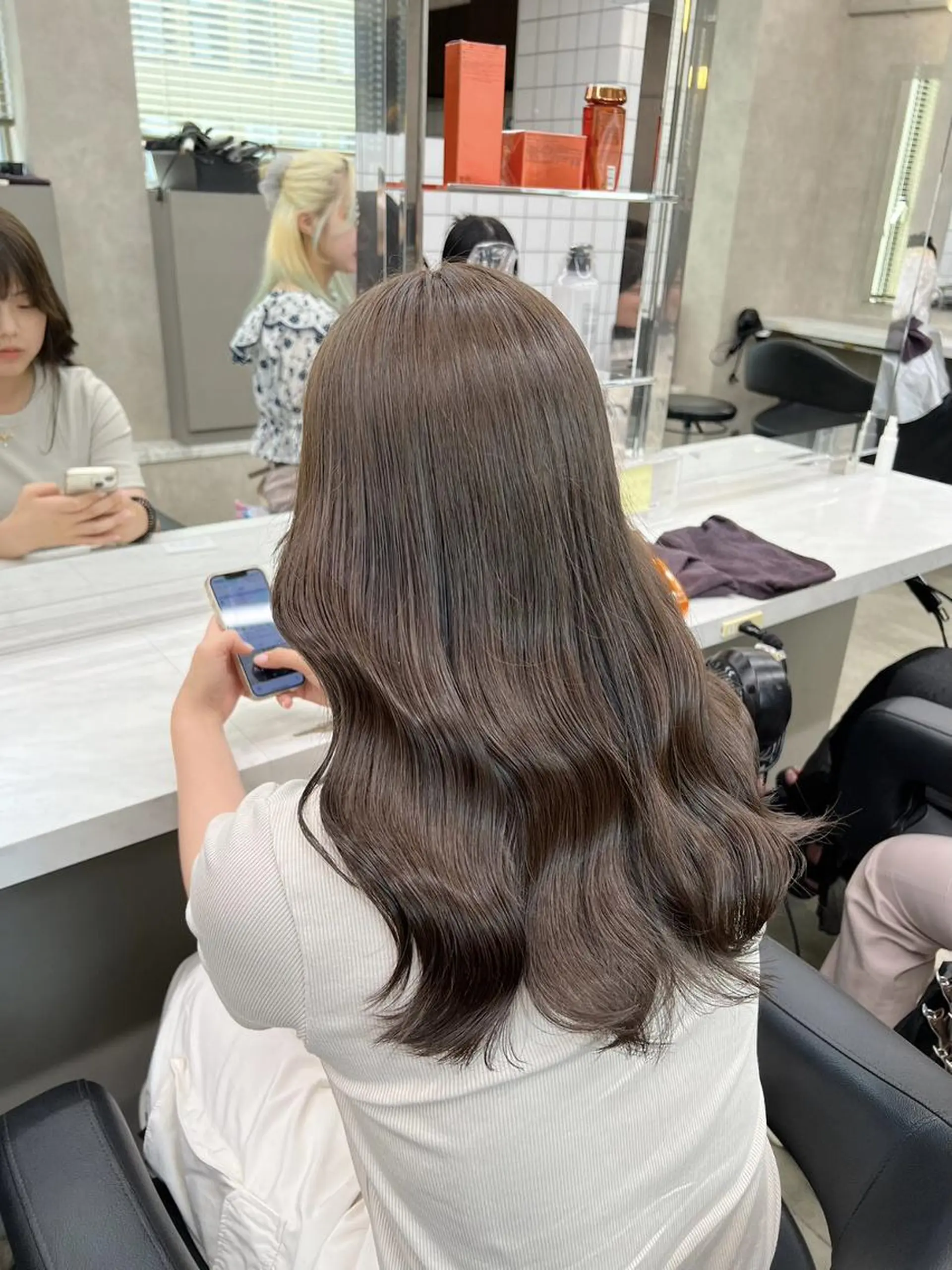 カラー ヘアカラー トリートメント ヘッドスパ ヘアセット 透明感グレージュ/ 艶髪/銀座TUNEのヘアスタイル