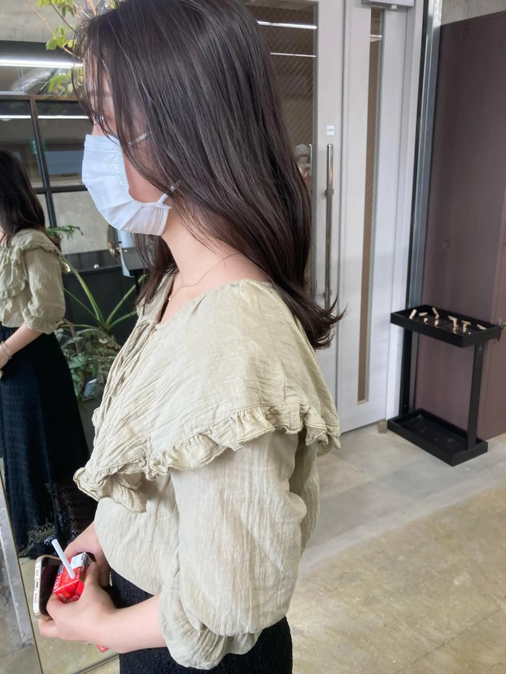 セミロング カラー ベージュカラー モカベージュ カット ヘッドスパ 小木曽智美 /ボブ/ショートのヘアスタイル