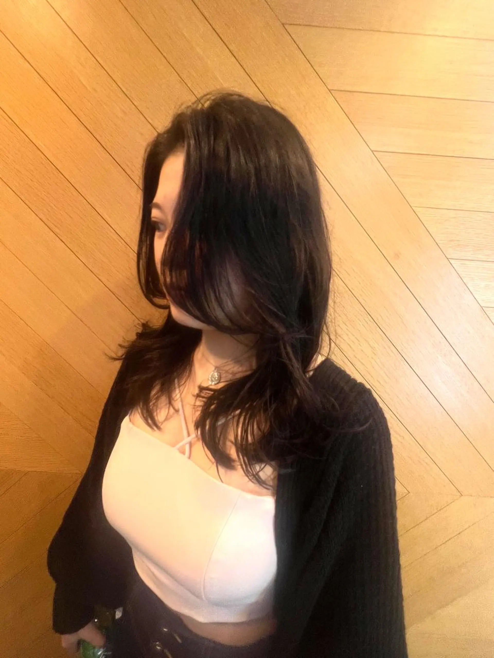 ミディアム ミディアムパーマ カット パーマ トリートメント 韓国hair ·͜· watanabeのヘアスタイル