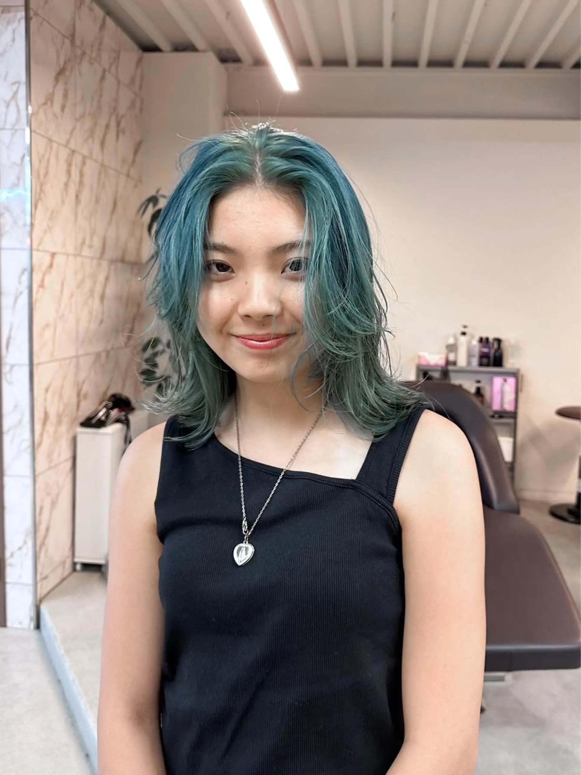 ミディアム カラー ハイトーン×似合わせ 🌱中川慎之介のヘアスタイル