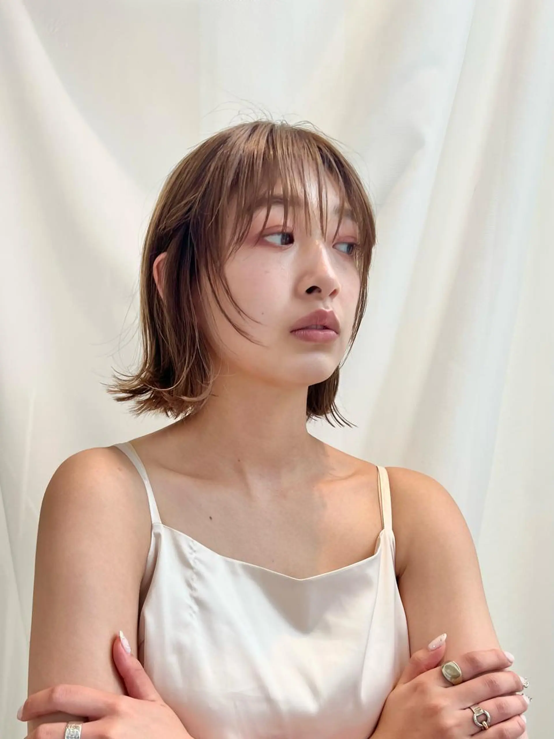 ショート カラー パーマ ヘアアレンジ ボブ 外ハネヘア カット ヘアカラー トリートメント レイヤー専門家 ダブルカラー修のヘアスタイル