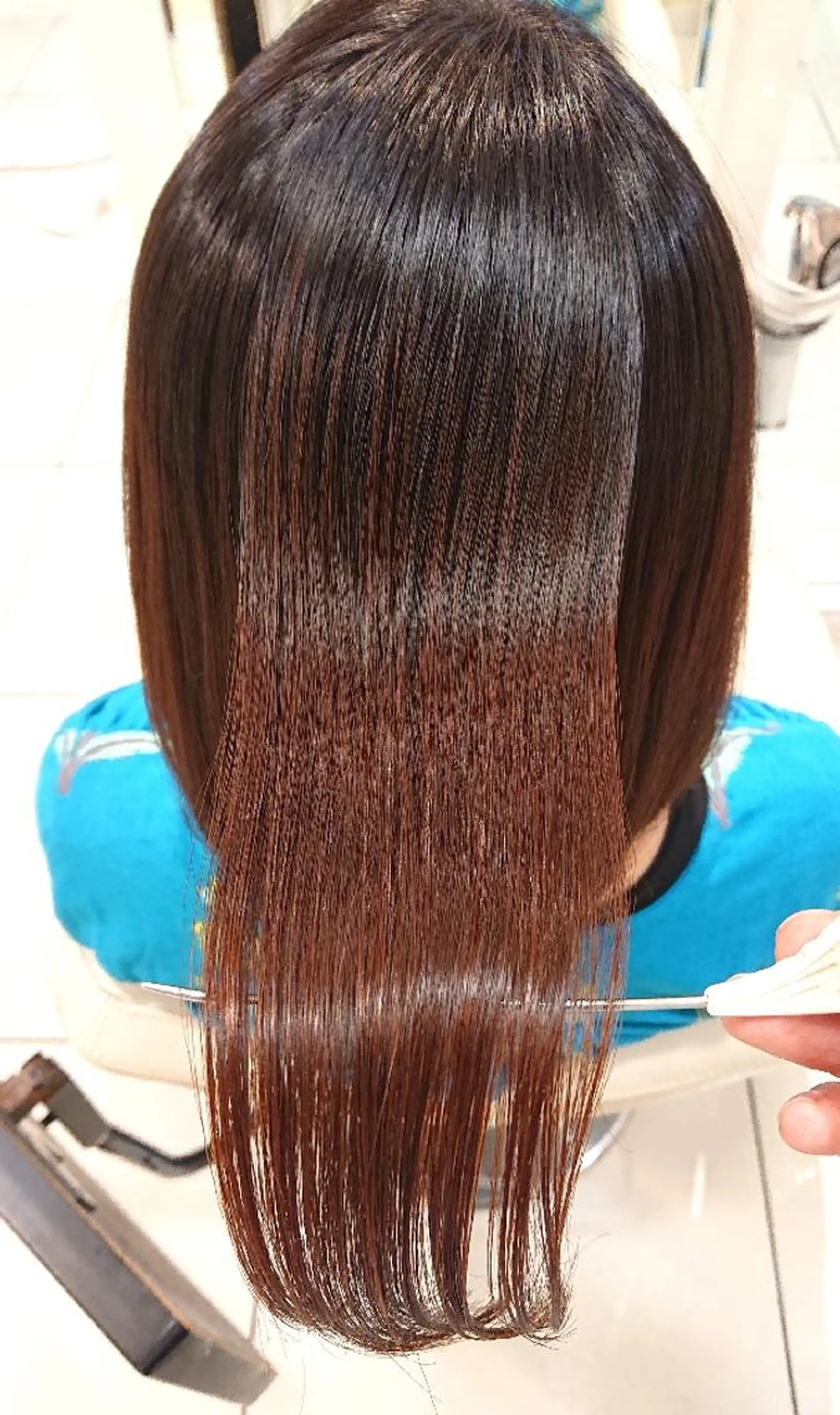 ミディアム 縮毛矯正 トリートメント 高橋 佑のヘアスタイル