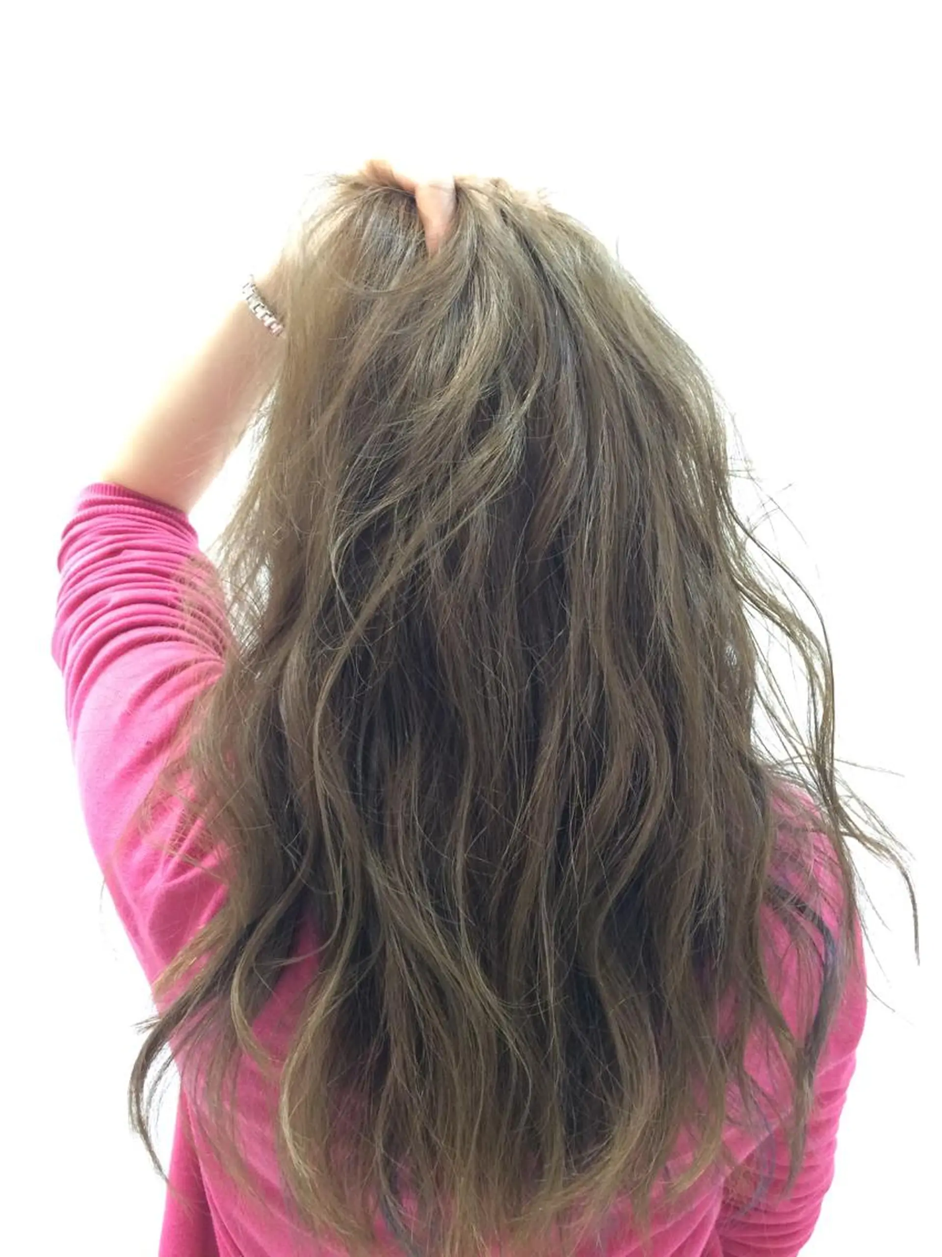 ロング カラー グレージュ 外国人風カラー 岡本 拓朗のヘアスタイル