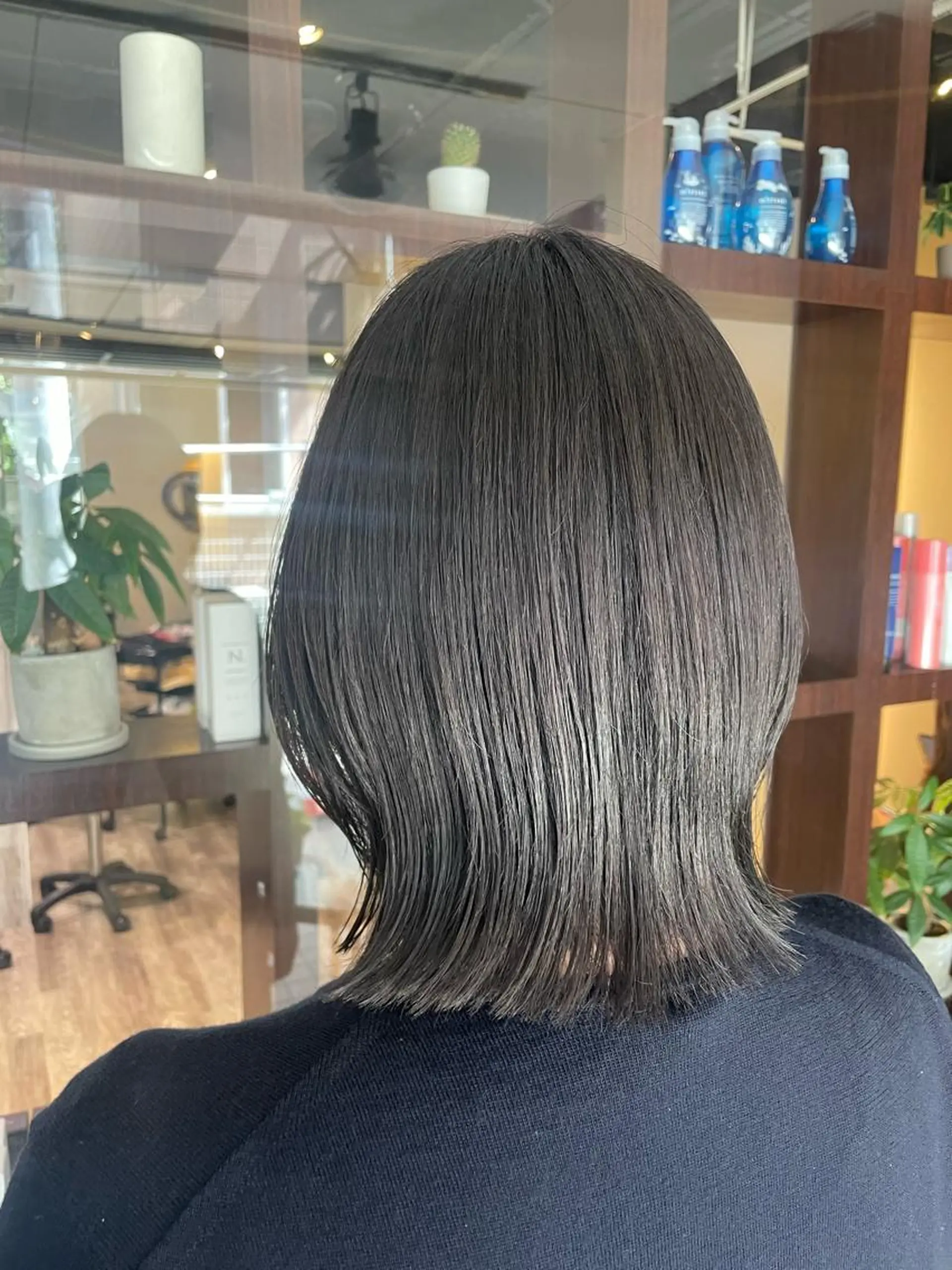 ミディアム カラー 透明感カラー カット ヘアカラー トリートメント しのはら まどかのヘアスタイル