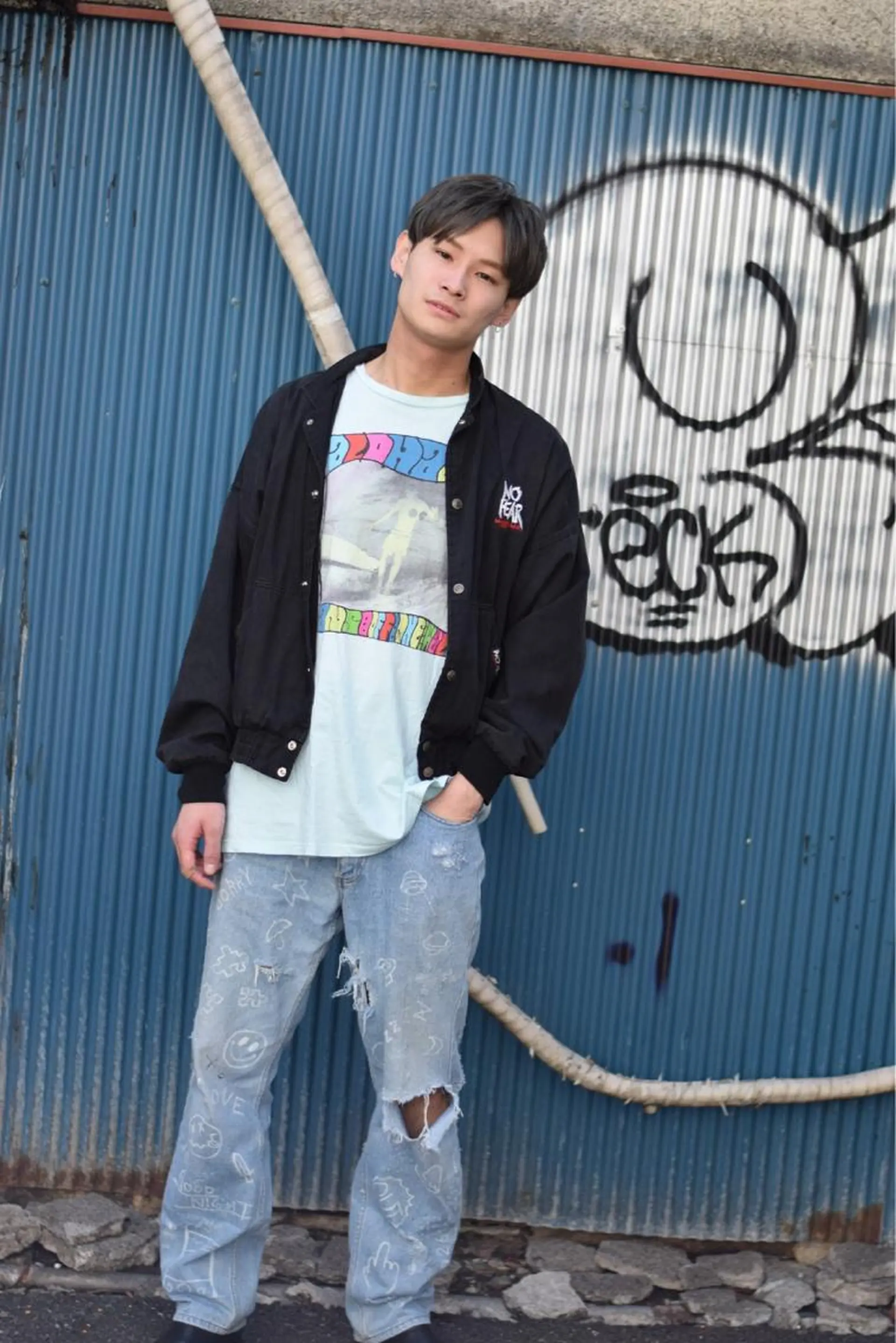 ショート メンズ センターパート エクステ指名No.1 【店長】橘田のヘアスタイル