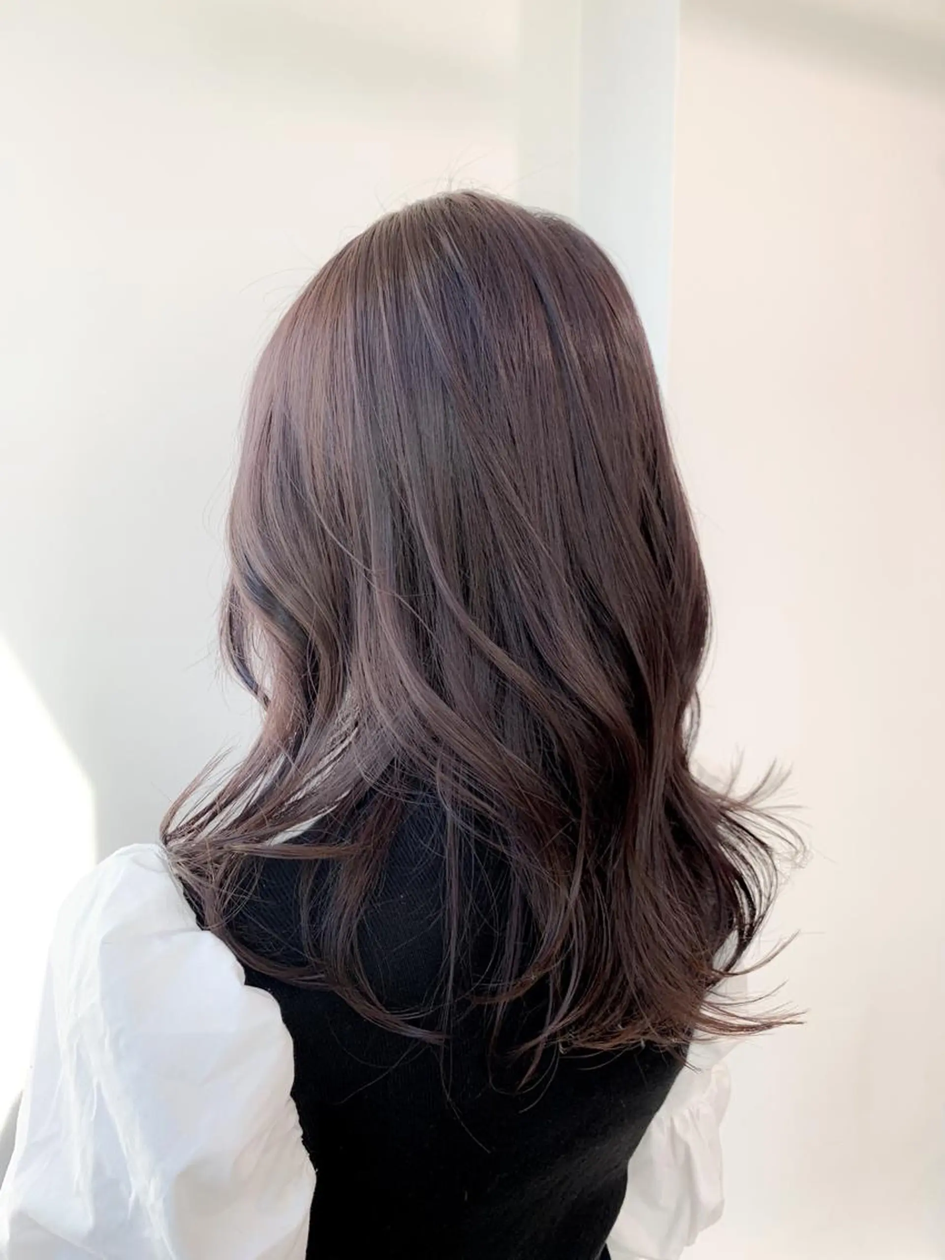 ミディアム カラー ヘアアレンジ 透明感カラー 表参道/さあ や/大人ナチュラルのヘアスタイル