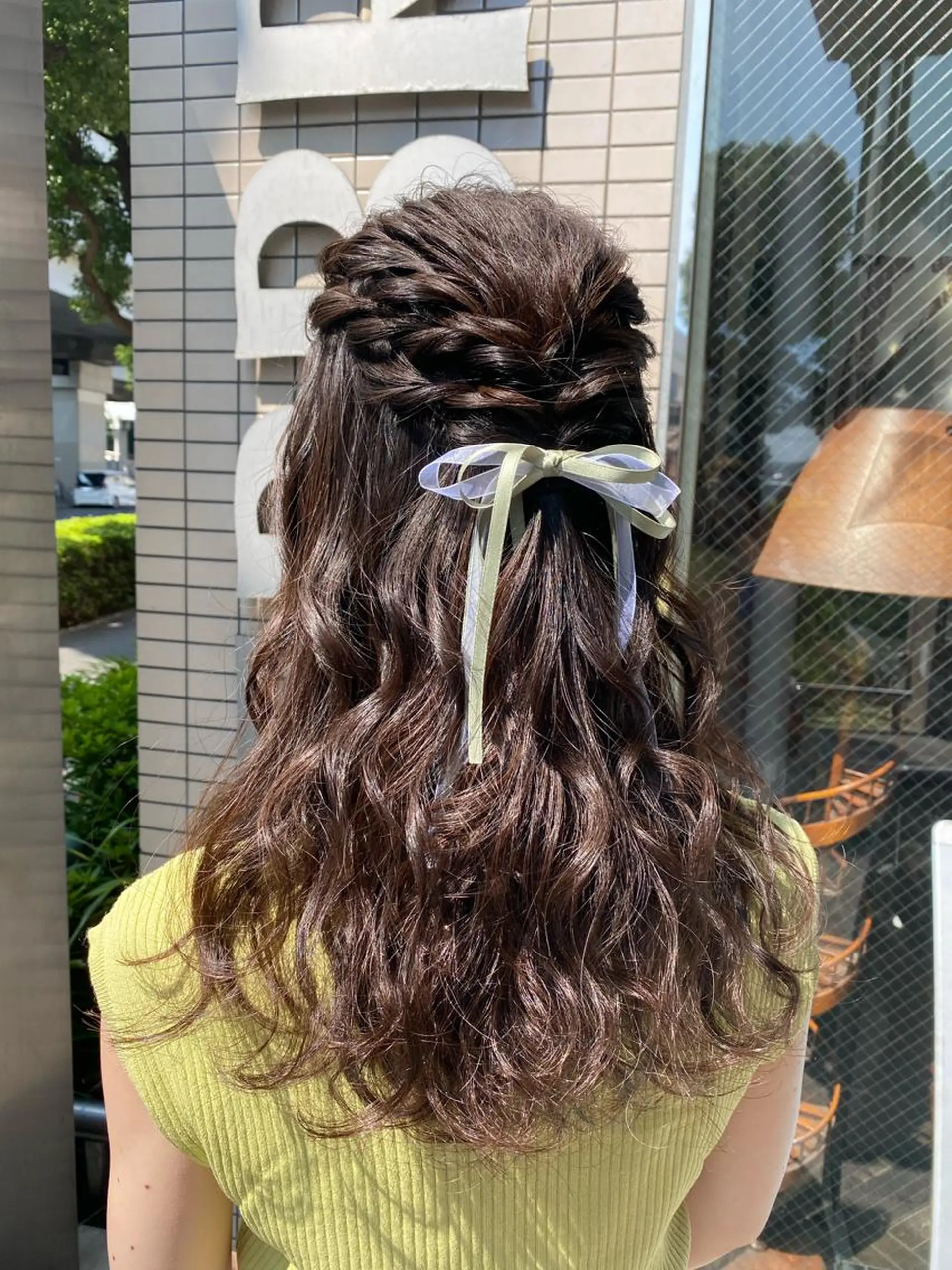 セミロング ヘアアレンジ ヘアセット 💖ハイライト/ハイ トーン💖MIKIのヘアスタイル