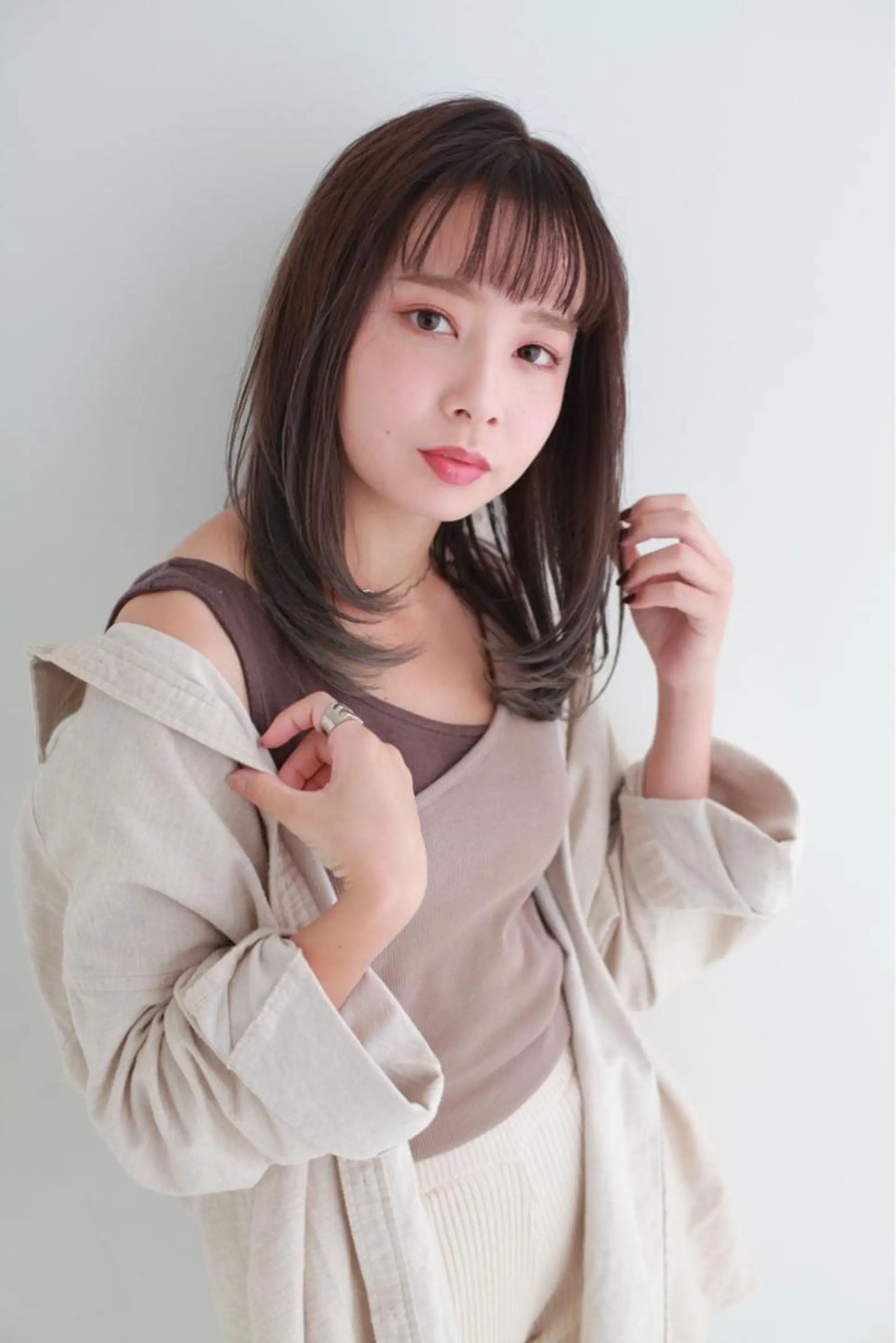 ミディアム カラー NYNY四條畷店 森　亮人のヘアスタイル