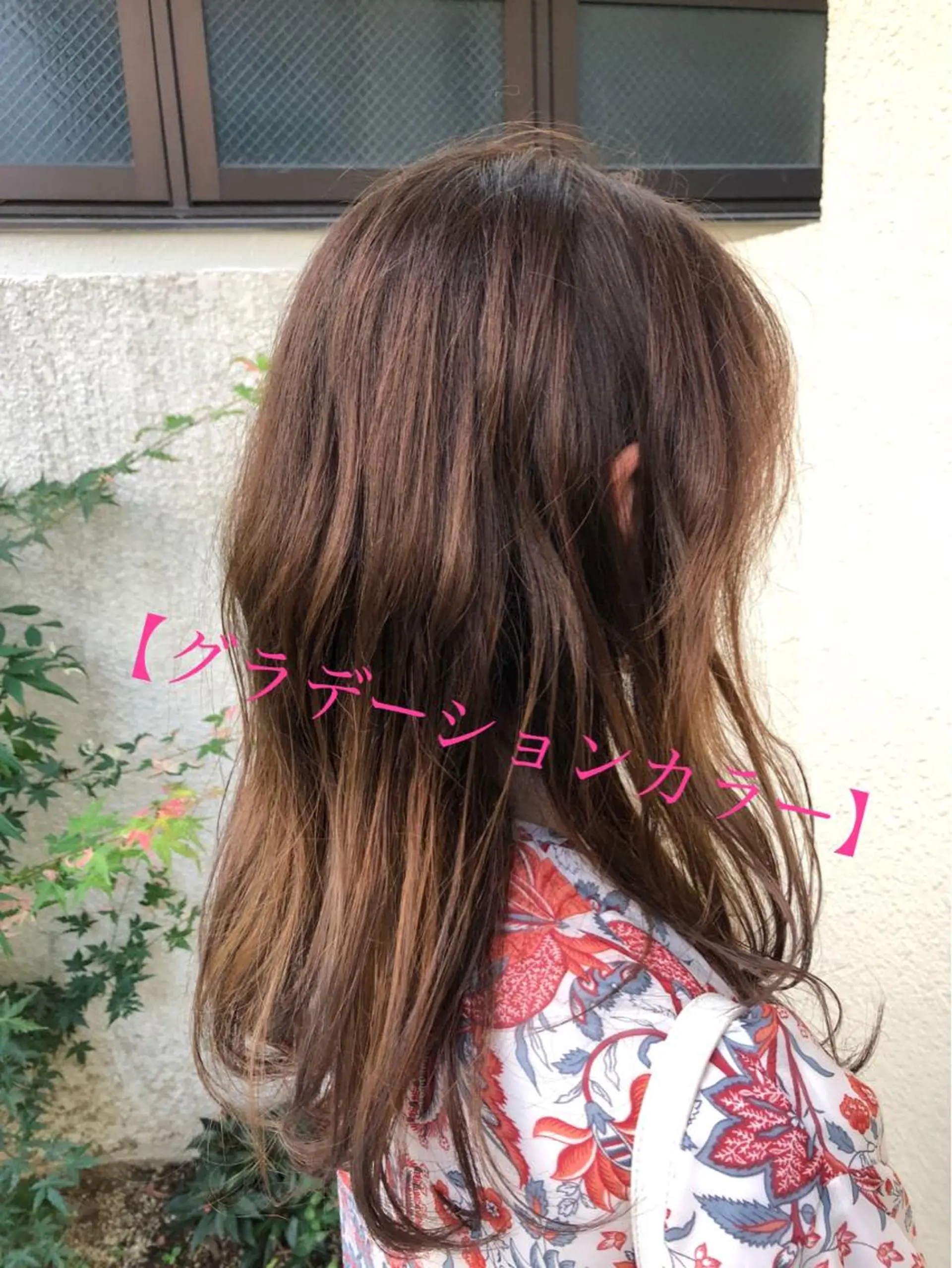 ミディアム カラー パーマ 【白髪ぼかし 専門GBG】自由が丘のヘアスタイル