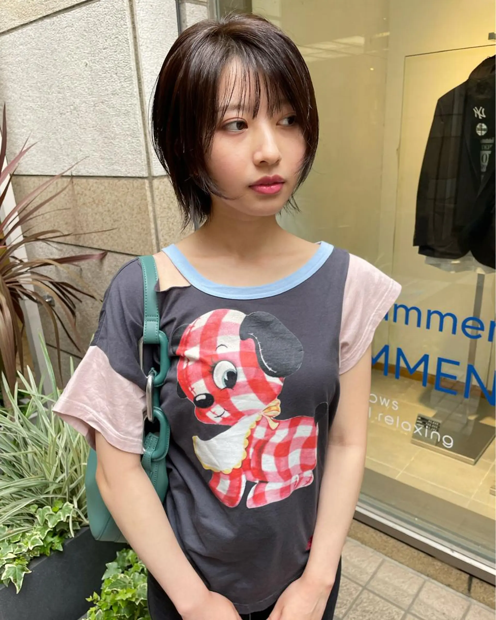 ショート カラー 伸ばしかけ カット ヘアカラー iet.所属・ウルフ/ボブ/レイヤ ーカット◎ricoのヘアスタイル