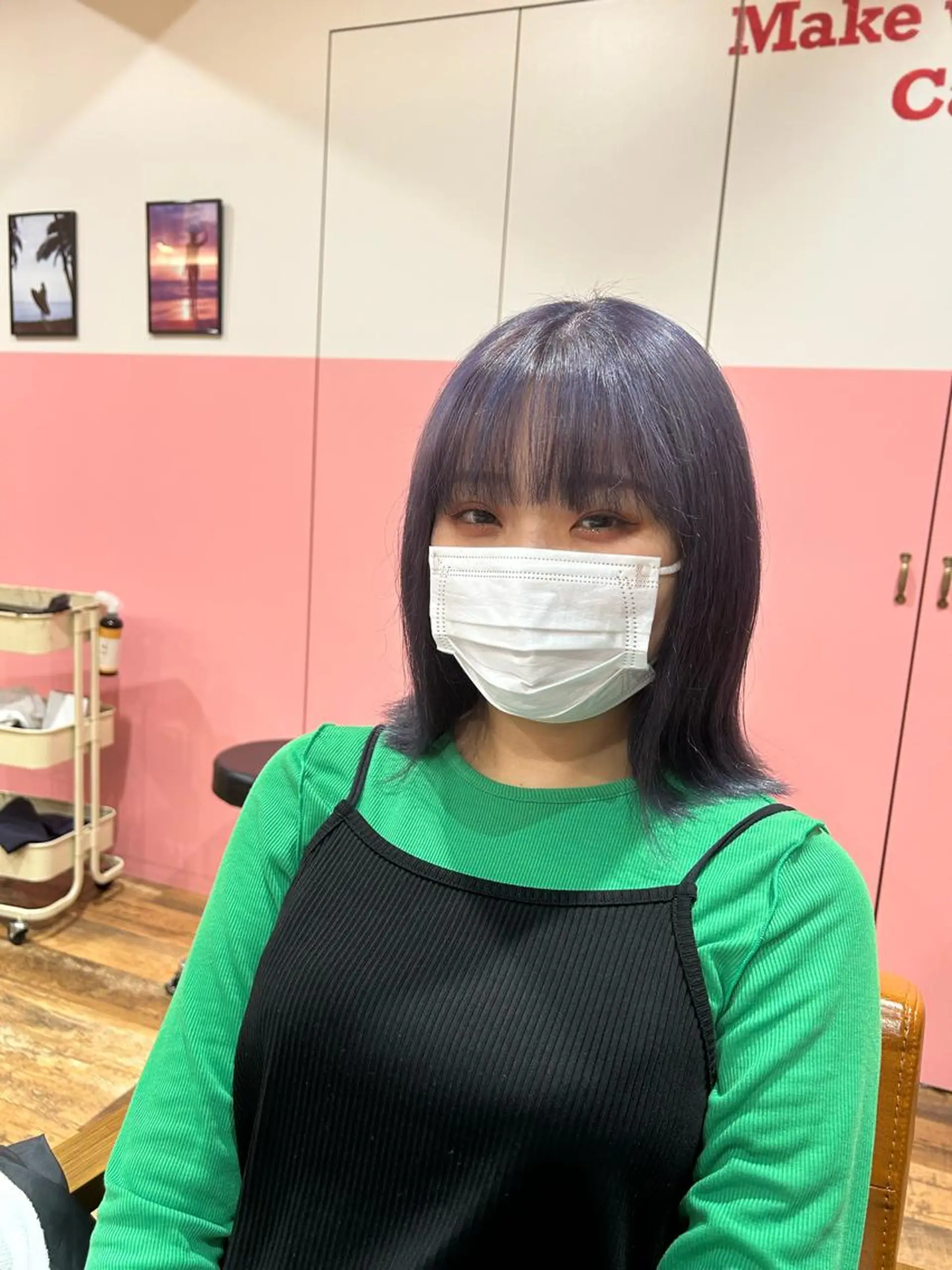 ミディアム カラー ヘアカラー トリートメント 🎨デザイン🥇 美髪・艶髪 日暮千敬のヘアスタイル