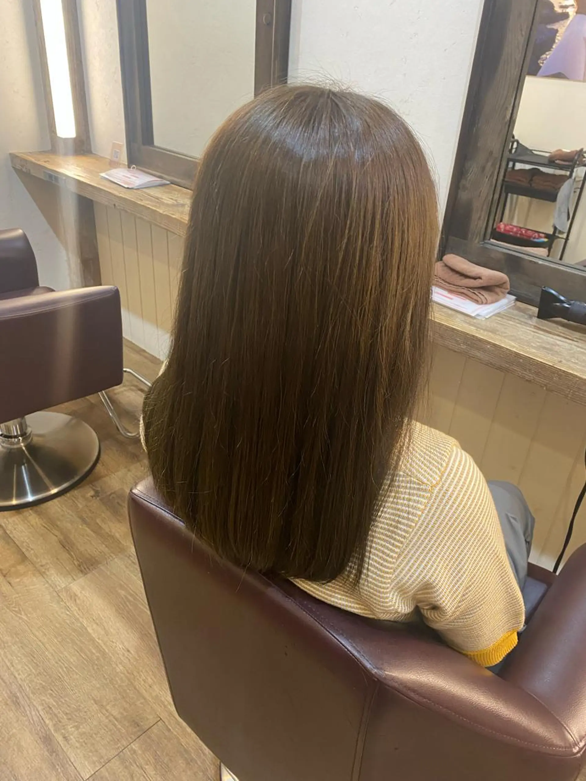 ミディアム カラー 透明感カラー オリーブカラー 透明感カラー /Kanon️🫧のヘアスタイル