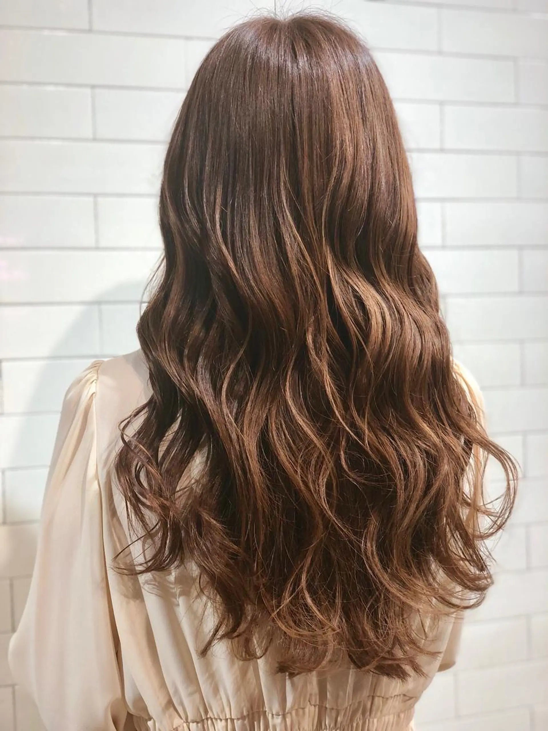 ロング カラー ヘアカラー トリートメント 髪質改善⌇﻿透明感 カラー⌇﻿川上葵のヘアスタイル