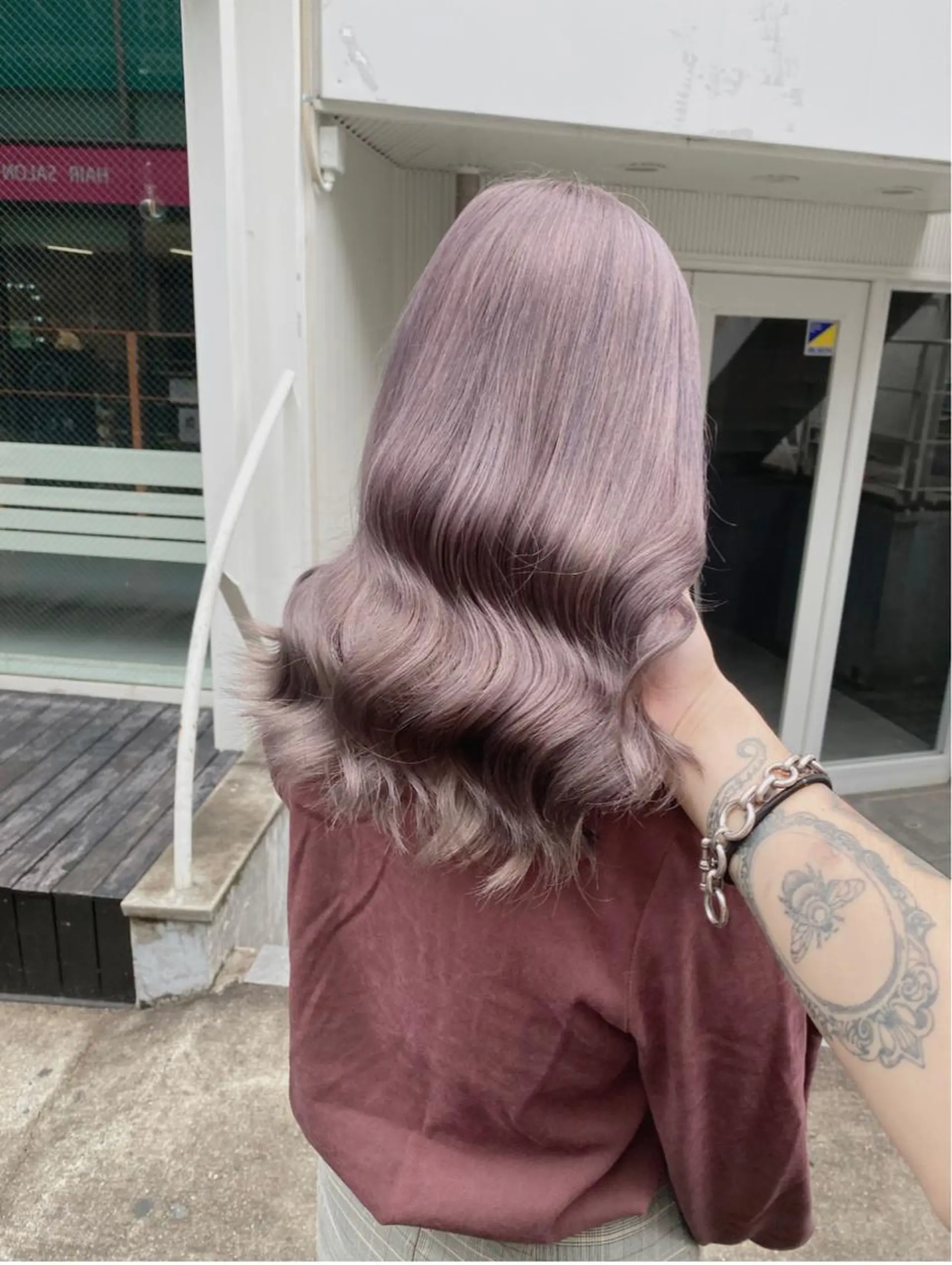 セミロング カラー ダブルカラー特化💍 tiam💍韓国ヘアのヘアスタイル