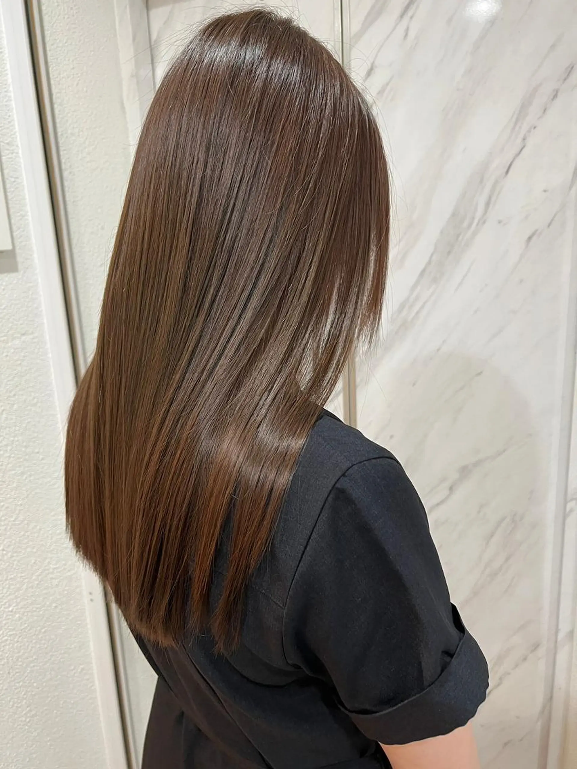 ロング カラー ブリーチ ケアブリーチ イヤリングカラー ハイライトカラー イルミナカラー カット ヘアカラー トリートメント N°sopo 札幌大通のヘアスタイル