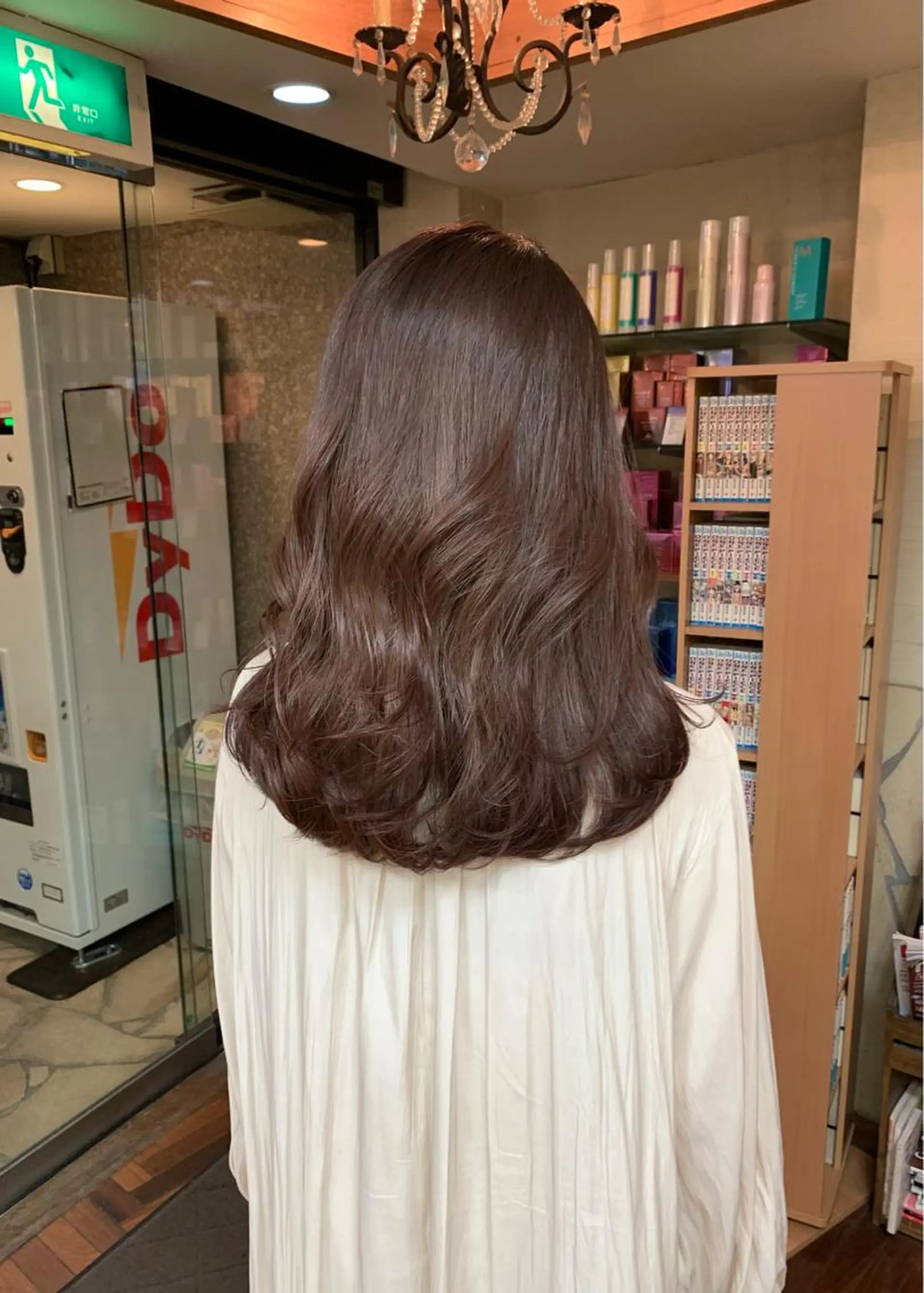 ミディアム カラー ベージュカラー ピンクカラー ピンクベージュ ヘアカラー トリートメント 矢野 晃平のヘアスタイル