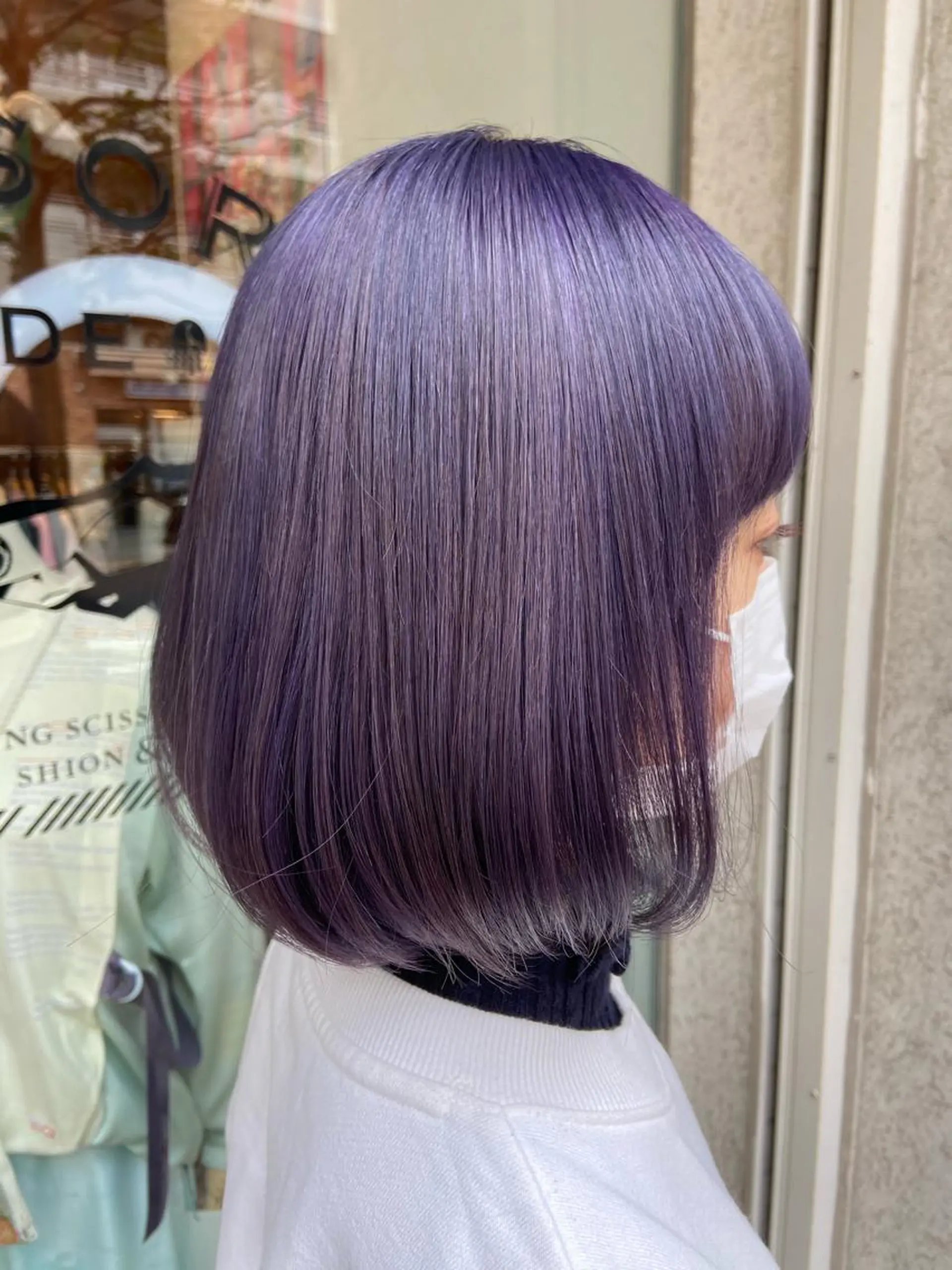 ミディアム カラー ラベンダーカラー CoCooN satoshiのヘアスタイル