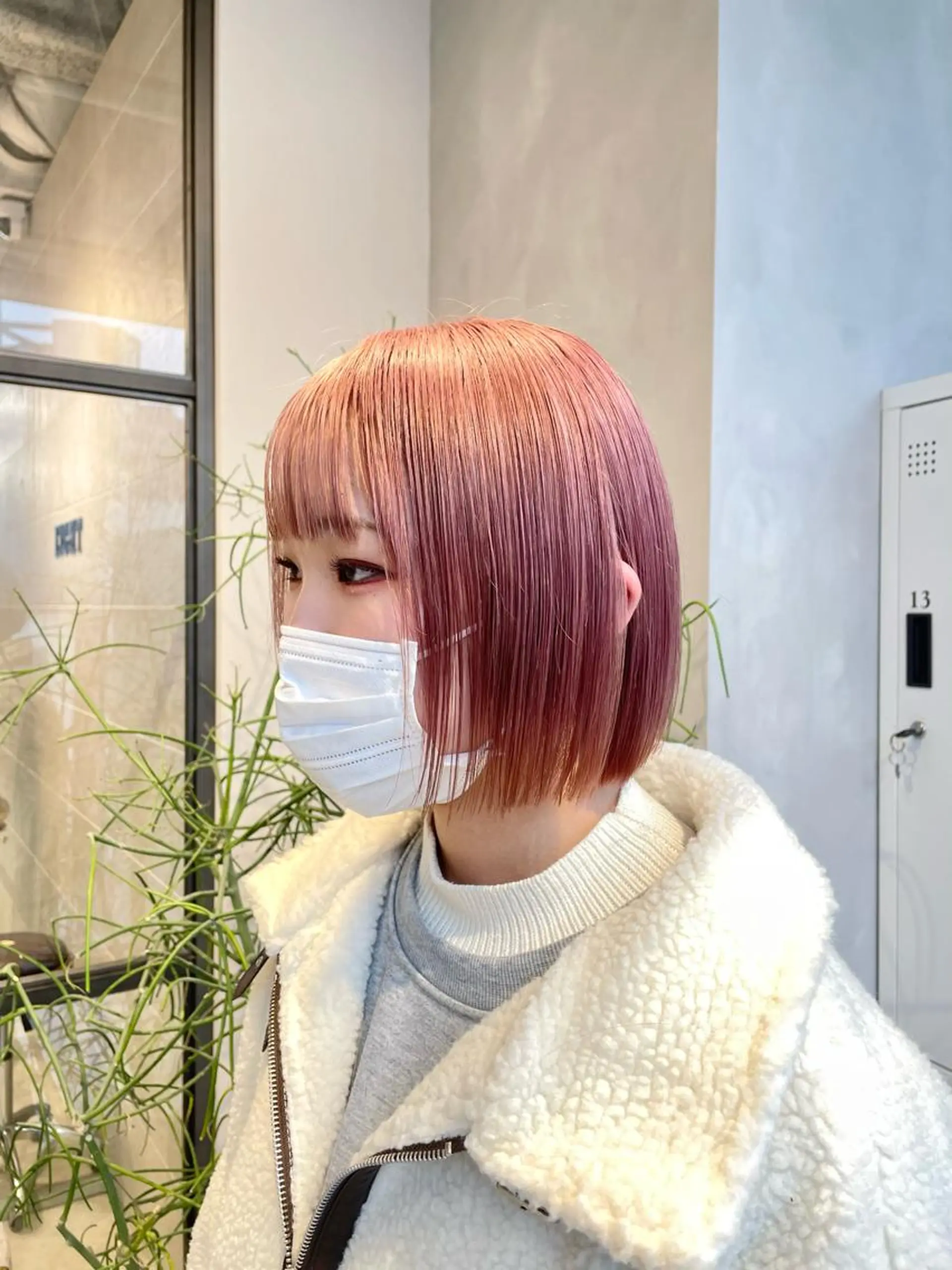 ショート カラー ピンクカラー ハイトーン×レイヤー /遠藤将太のヘアスタイル