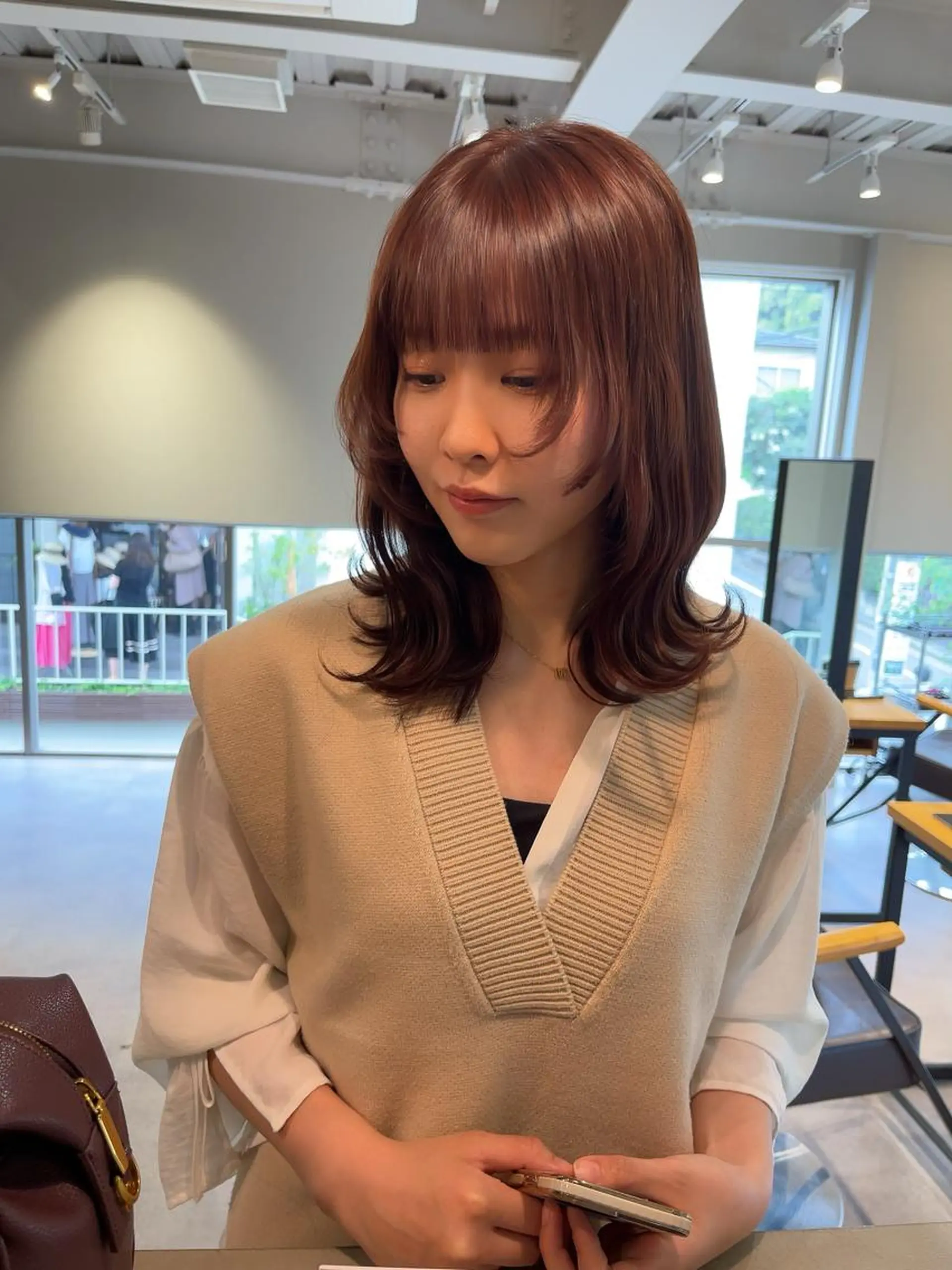 ミディアム 顔周りカット ウルフカット 佐藤優太朗 似合わせ/髪質改善のヘアスタイル