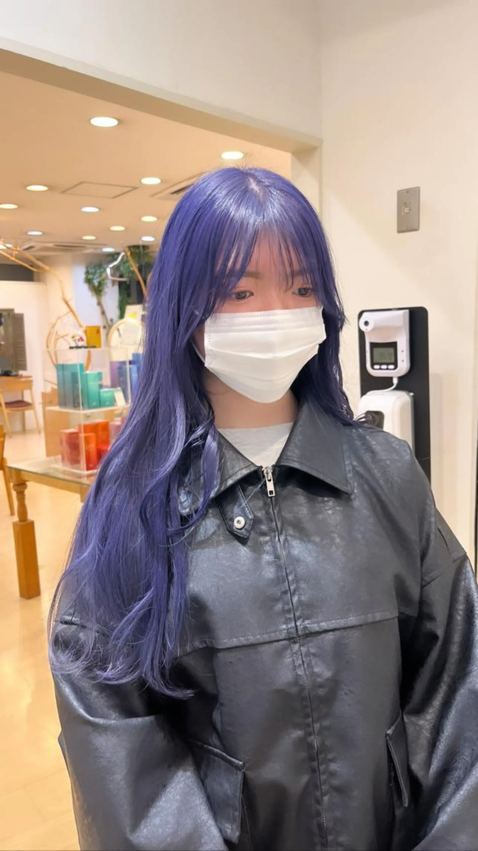 ロング カラー ブリーチ 透明感カラー ラベンダーカラー 💠つたふうか/ 韓国/メンズヘア💠のヘアスタイル