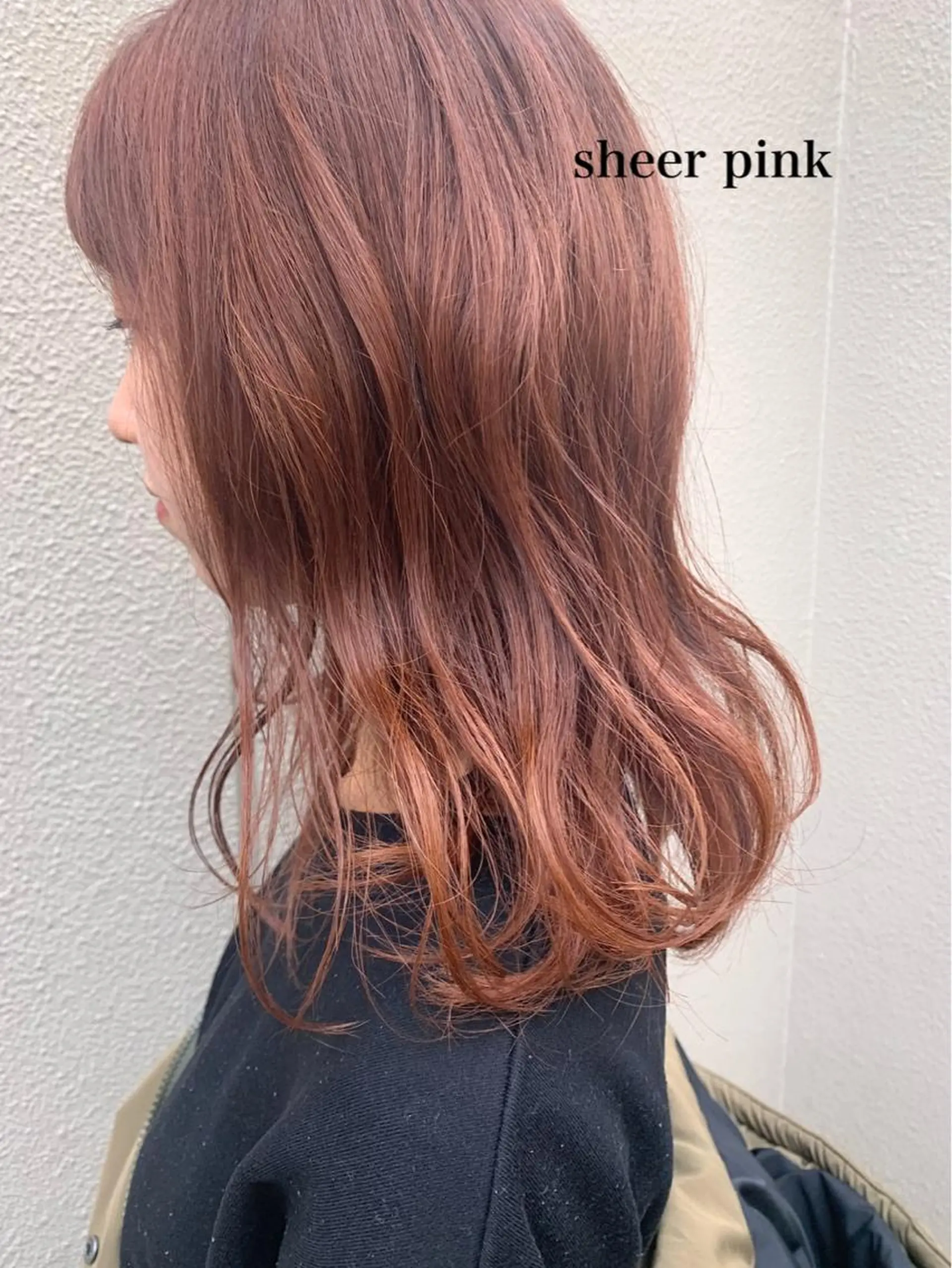 セミロング カラー 透明感カラー👑 井上美乃里のヘアスタイル