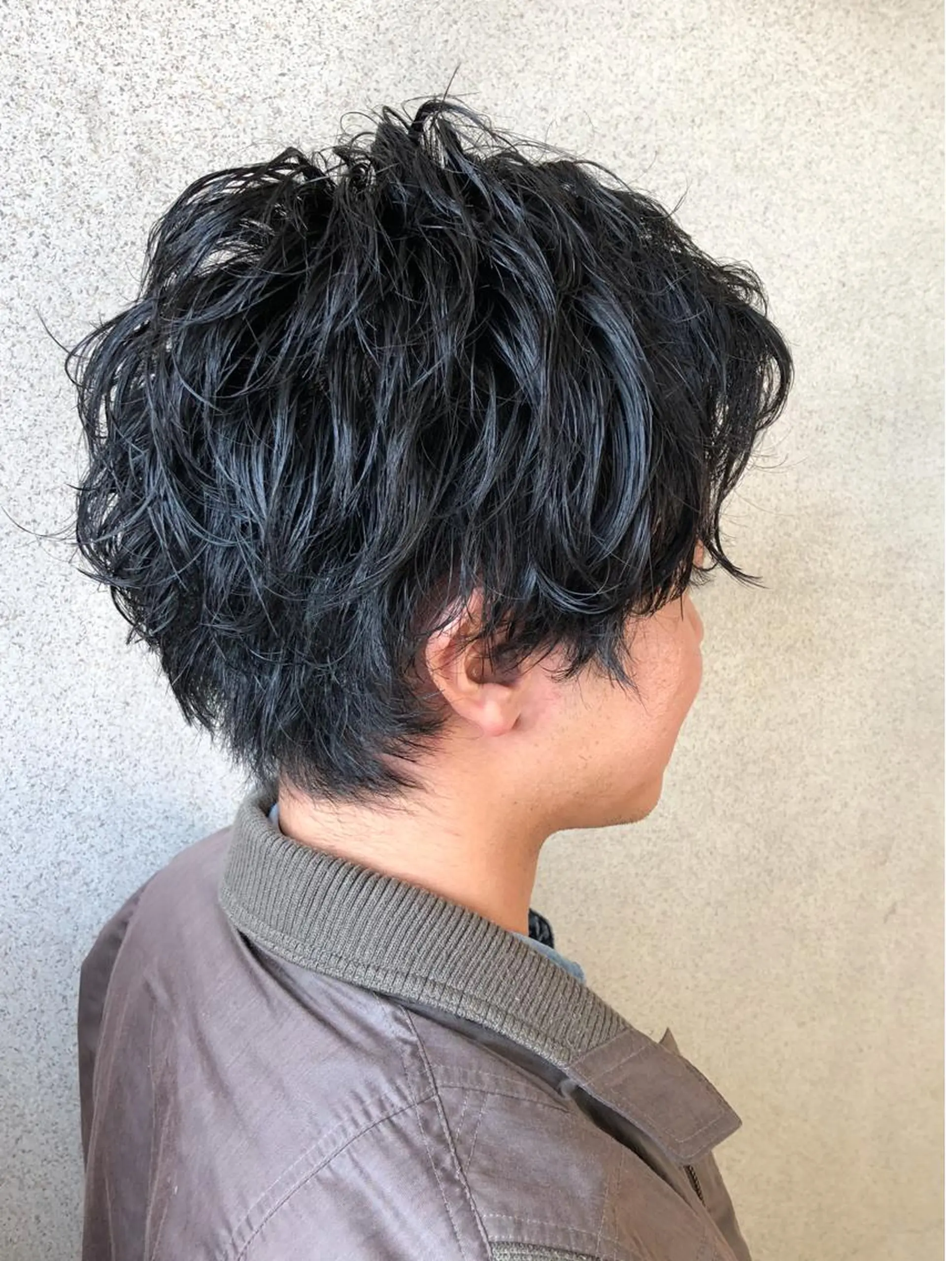 ショート カラー パーマ ヘアアレンジ メンズ メンズパーマの巨匠 鈴木純のヘアスタイル