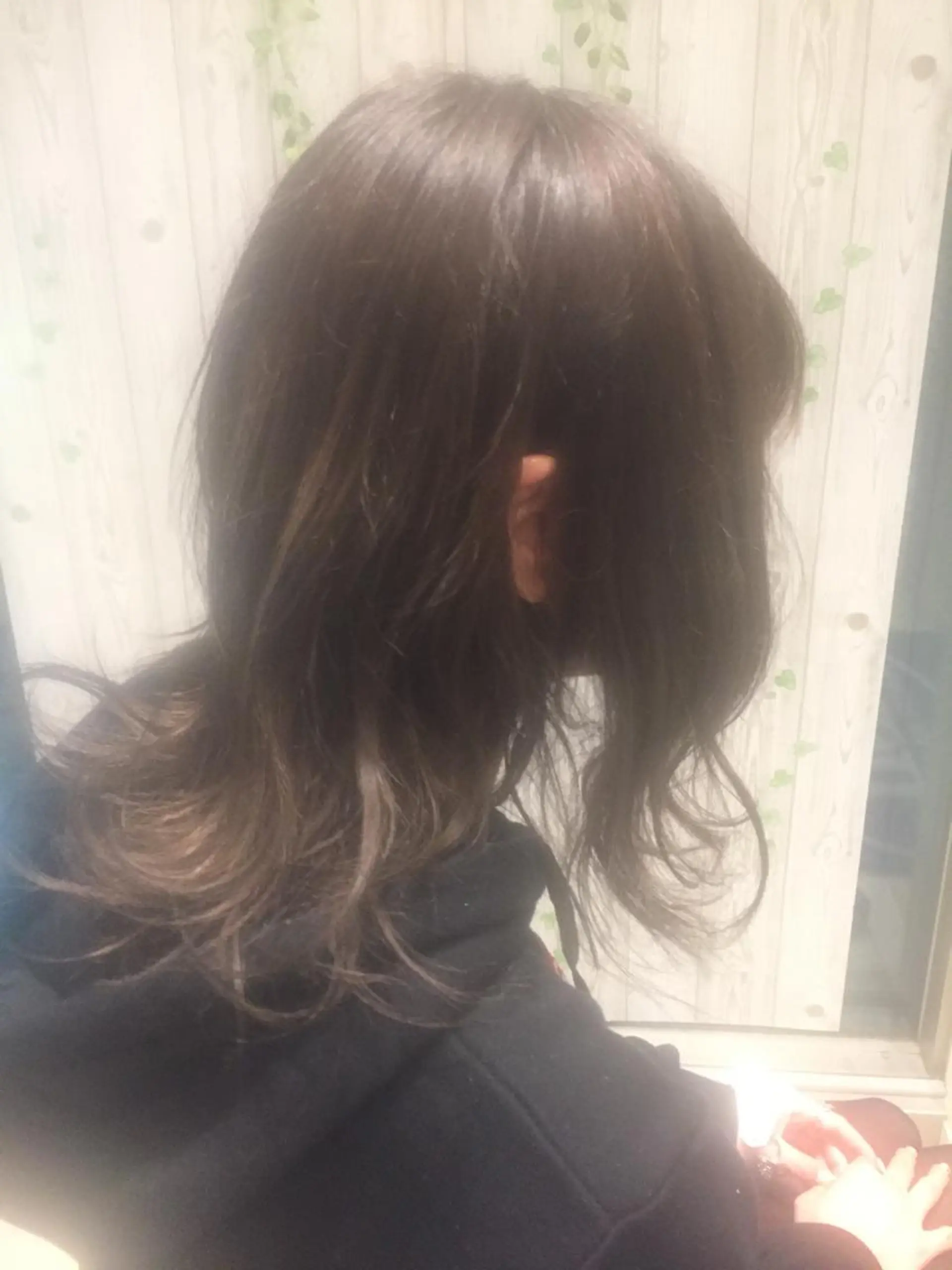 セミロング カラー ヘアアレンジ アッシュ アッシュグレー アッシュグレージュ グレージュ メンズパーマ特化/ メッシュ/薫/店長のヘアスタイル
