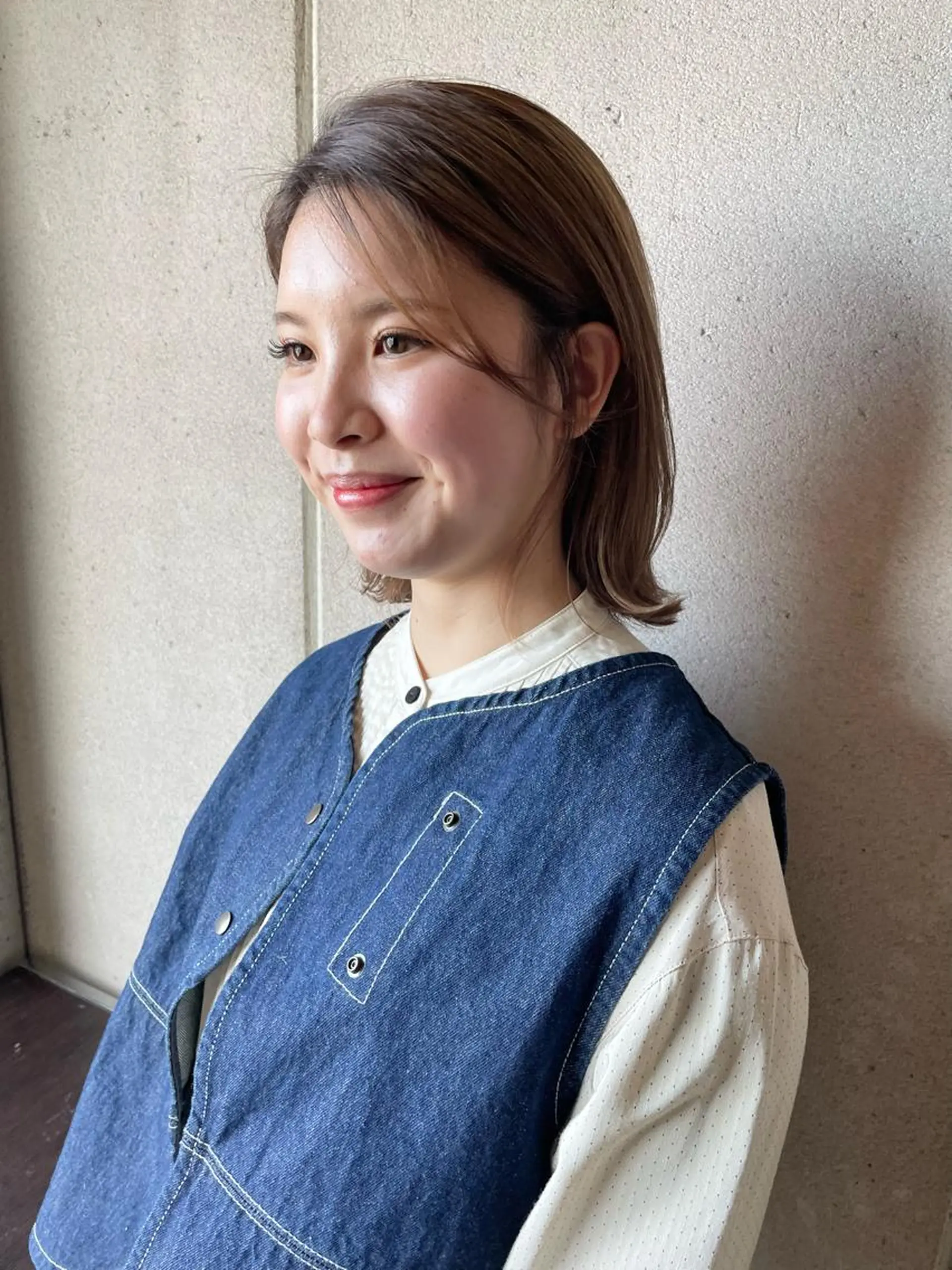 ミディアム カラー 🌿透明感カラー 松本麻里奈🌼のヘアスタイル