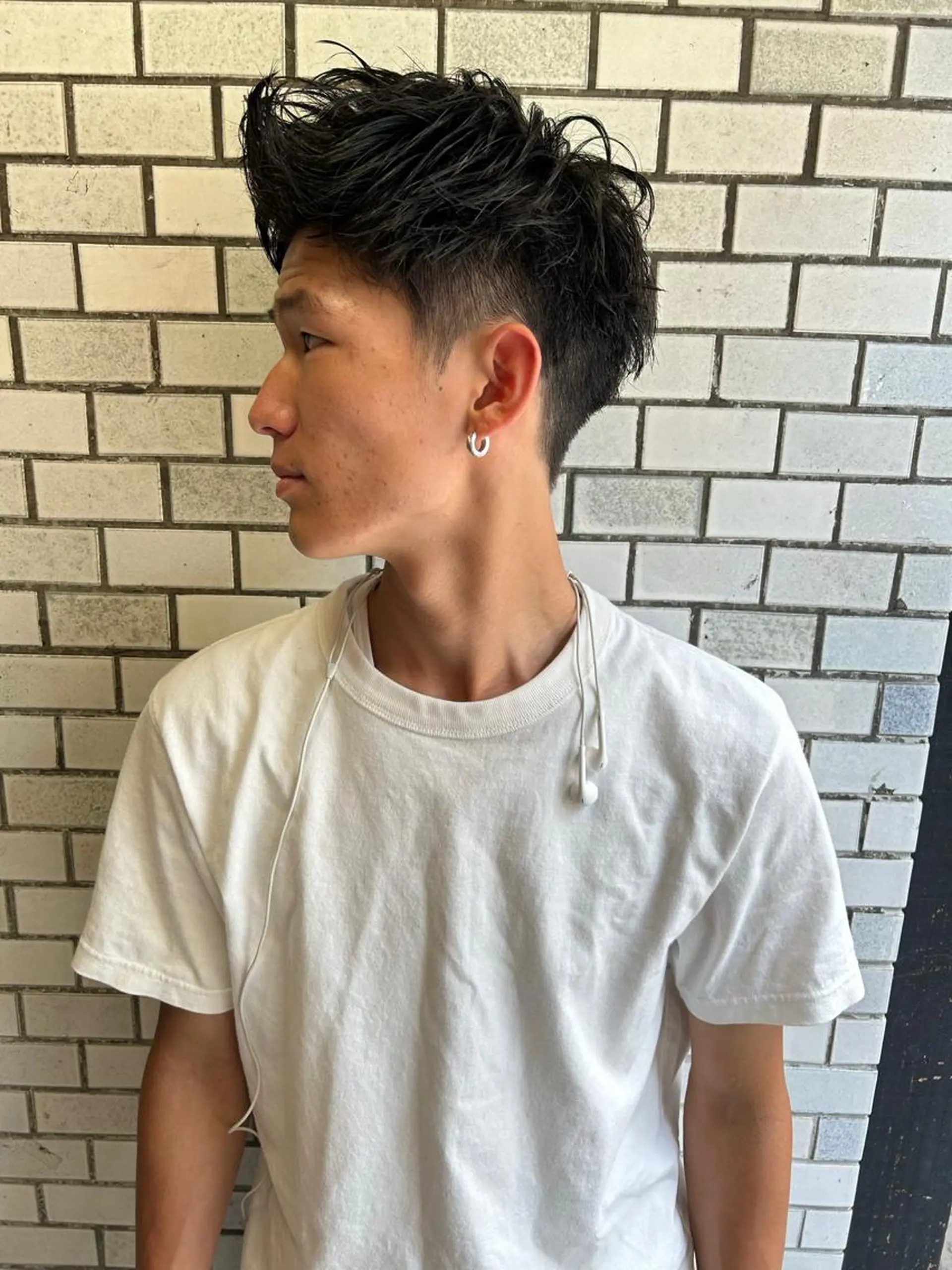 ショート メンズ メンズブリーチ メンズハイライト メンズインナーカラー メンズパーマ プードルパーマ カット 💈メンズ短髪特化 ✂︎伊藤大輝💈のヘアスタイル