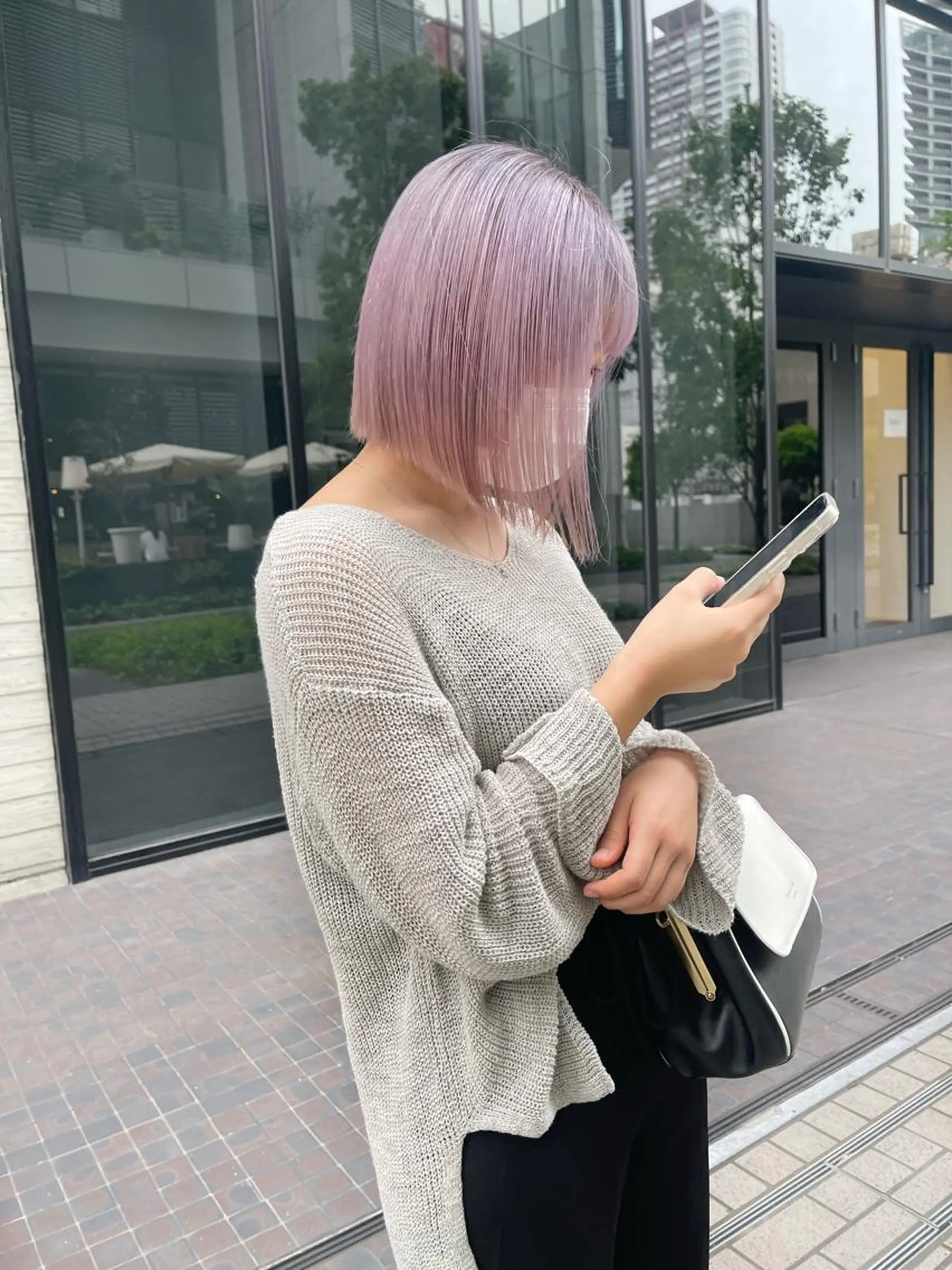 ショート ヘアカラー 福山 晴香のヘアスタイル