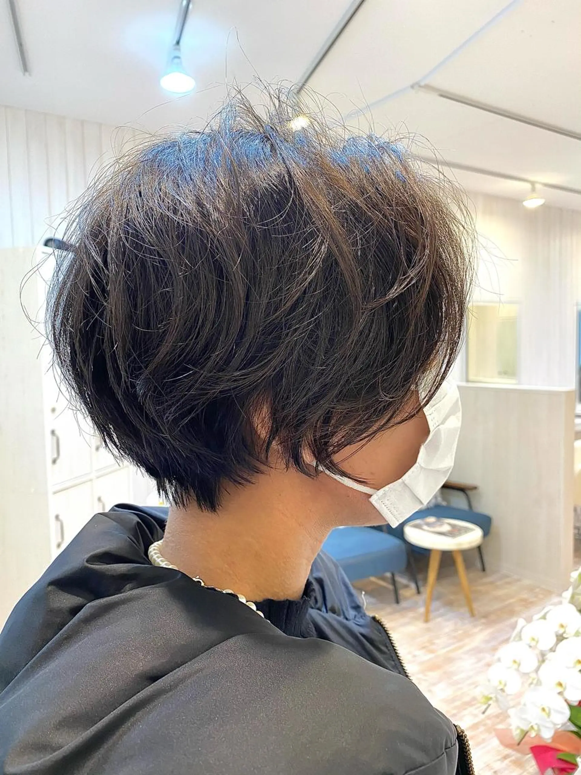 ショート 佐藤史哉＊ 韓国レイヤー赤み除去のヘアスタイル