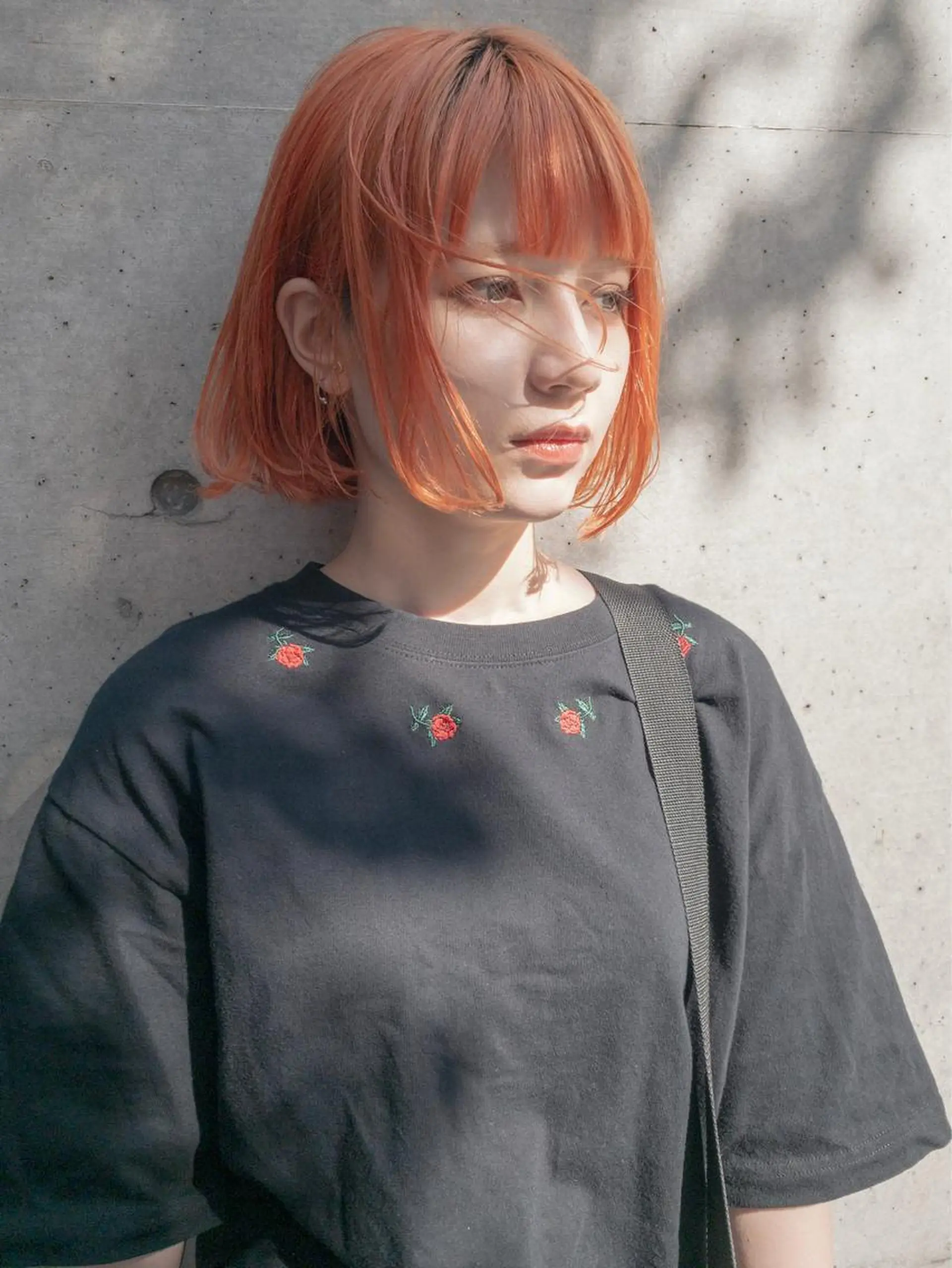 ショート カラー オレンジ ボブ 美髪/デザイン /　湯本　哲也のヘアスタイル