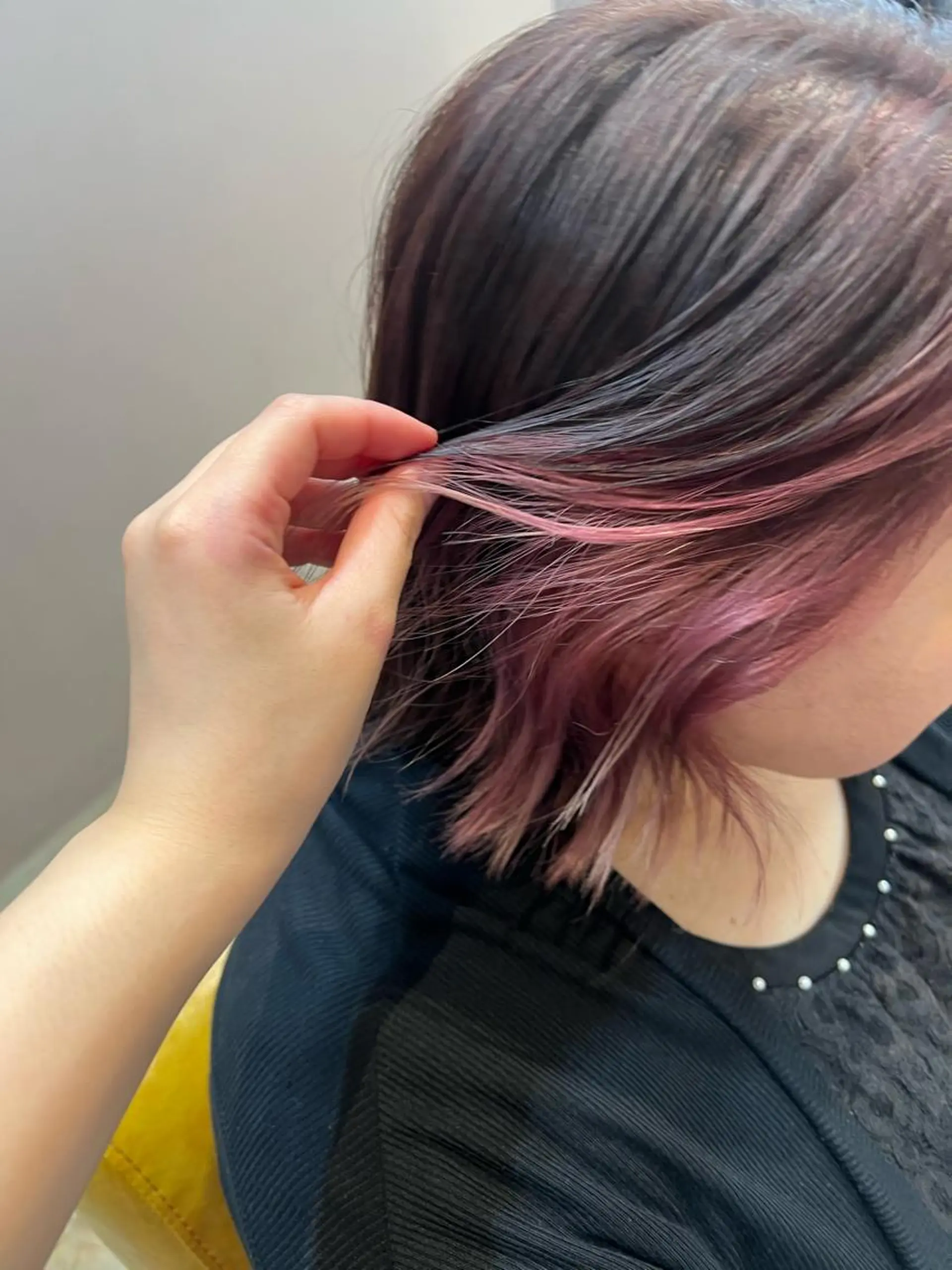 ショート カラー カコ/レイヤーカット ヘアアレンジのヘアスタイル