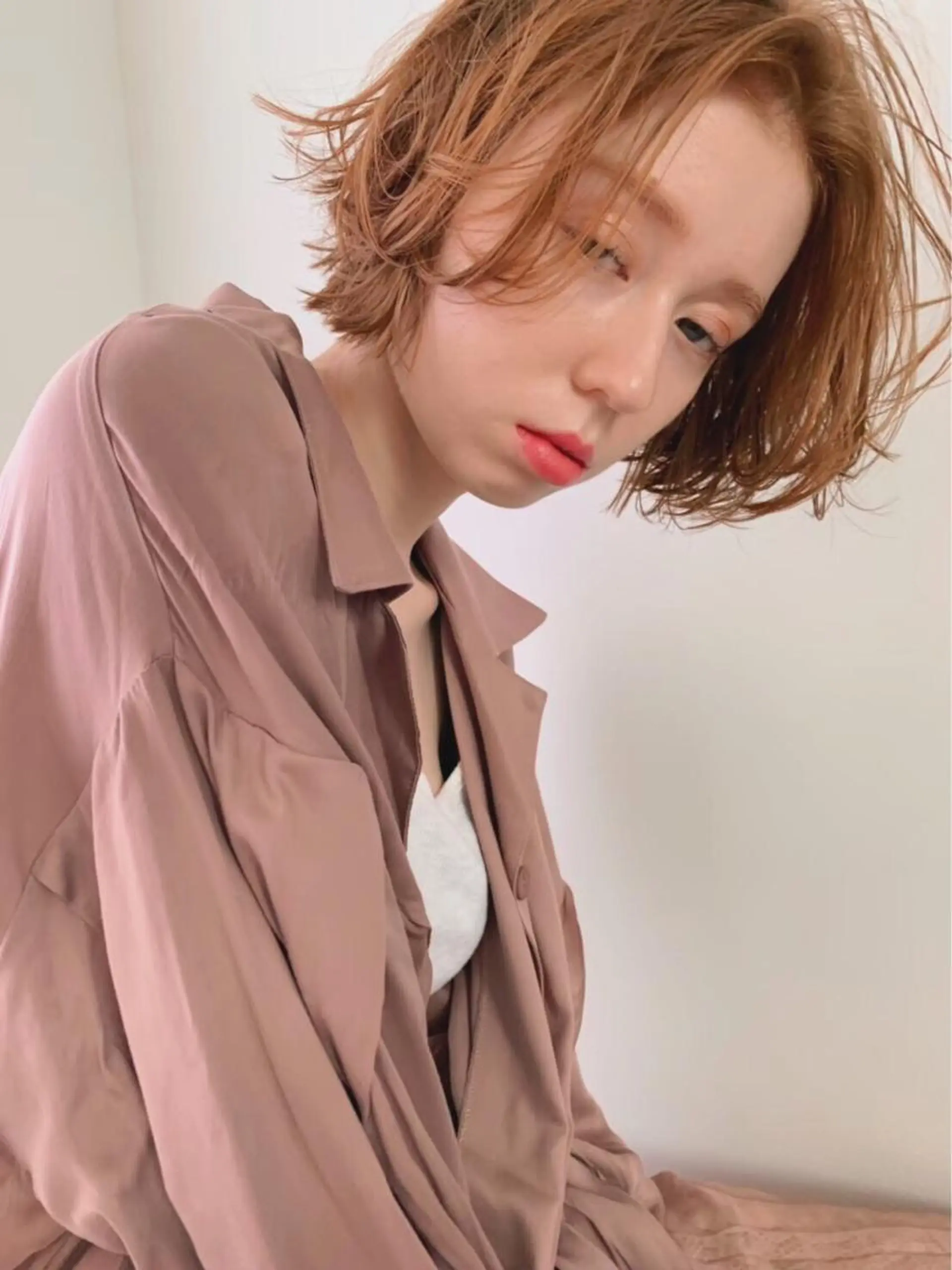 ショート カラー ヘアカラー 縮毛矯正 トリートメント 中澤 美緒のヘアスタイル