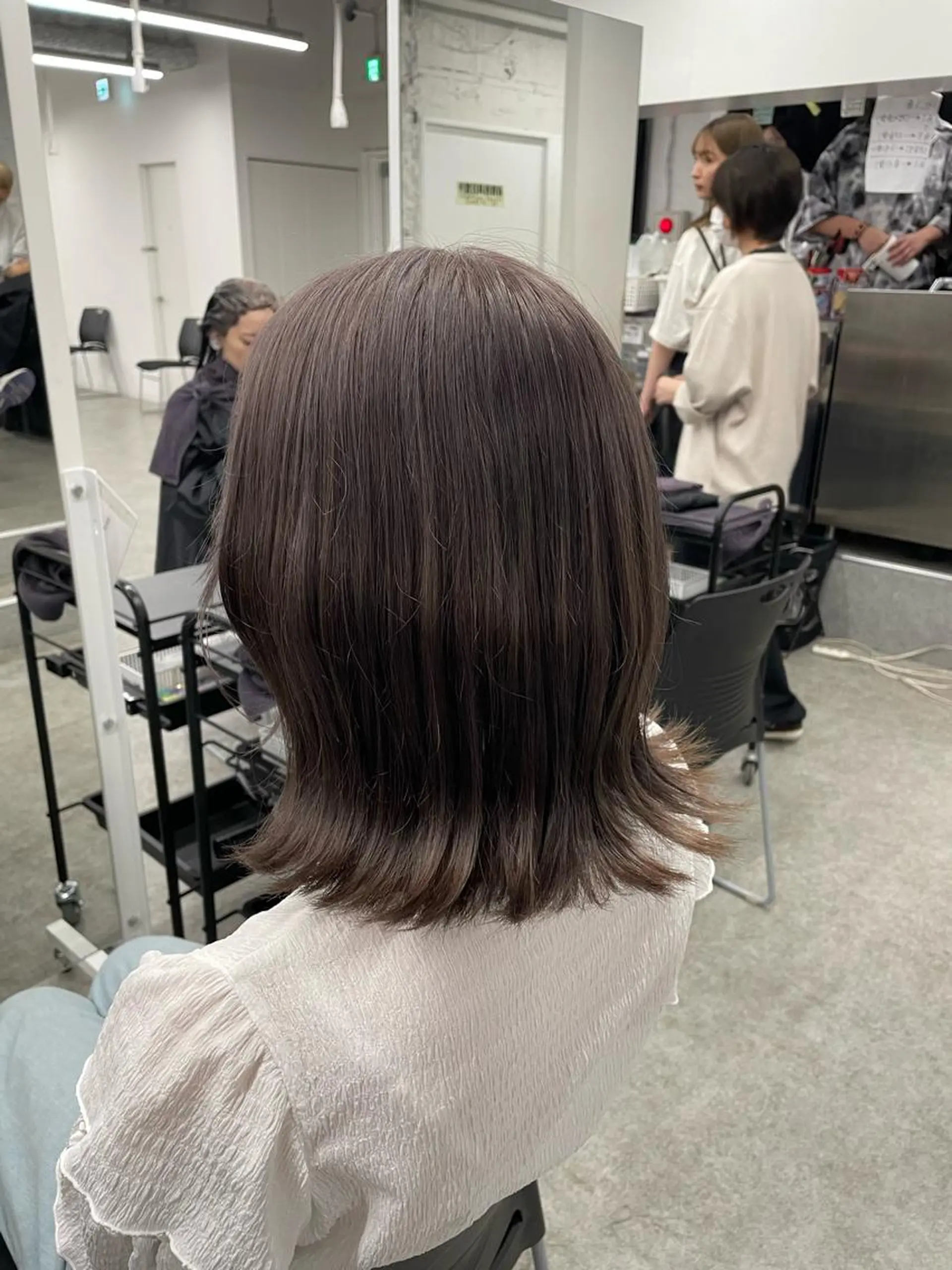 ミディアム カラー カット ヘアカラー トリートメント ヘッドスパ 🌿透明感赤み消し Keishin🌿のヘアスタイル