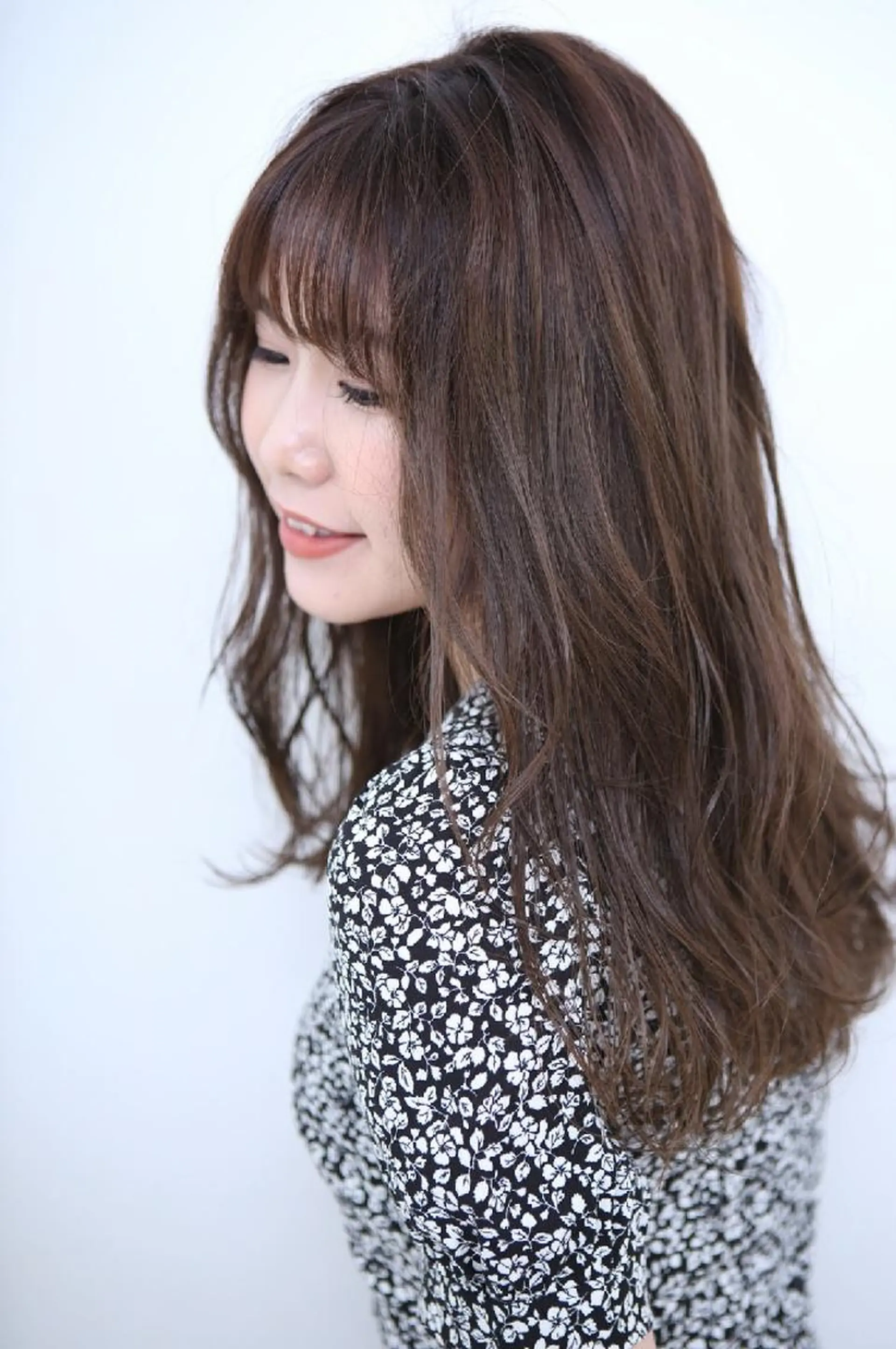 セミロング カラー ✨ブリーチなし透明感 カラー✨ゆりかのヘアスタイル