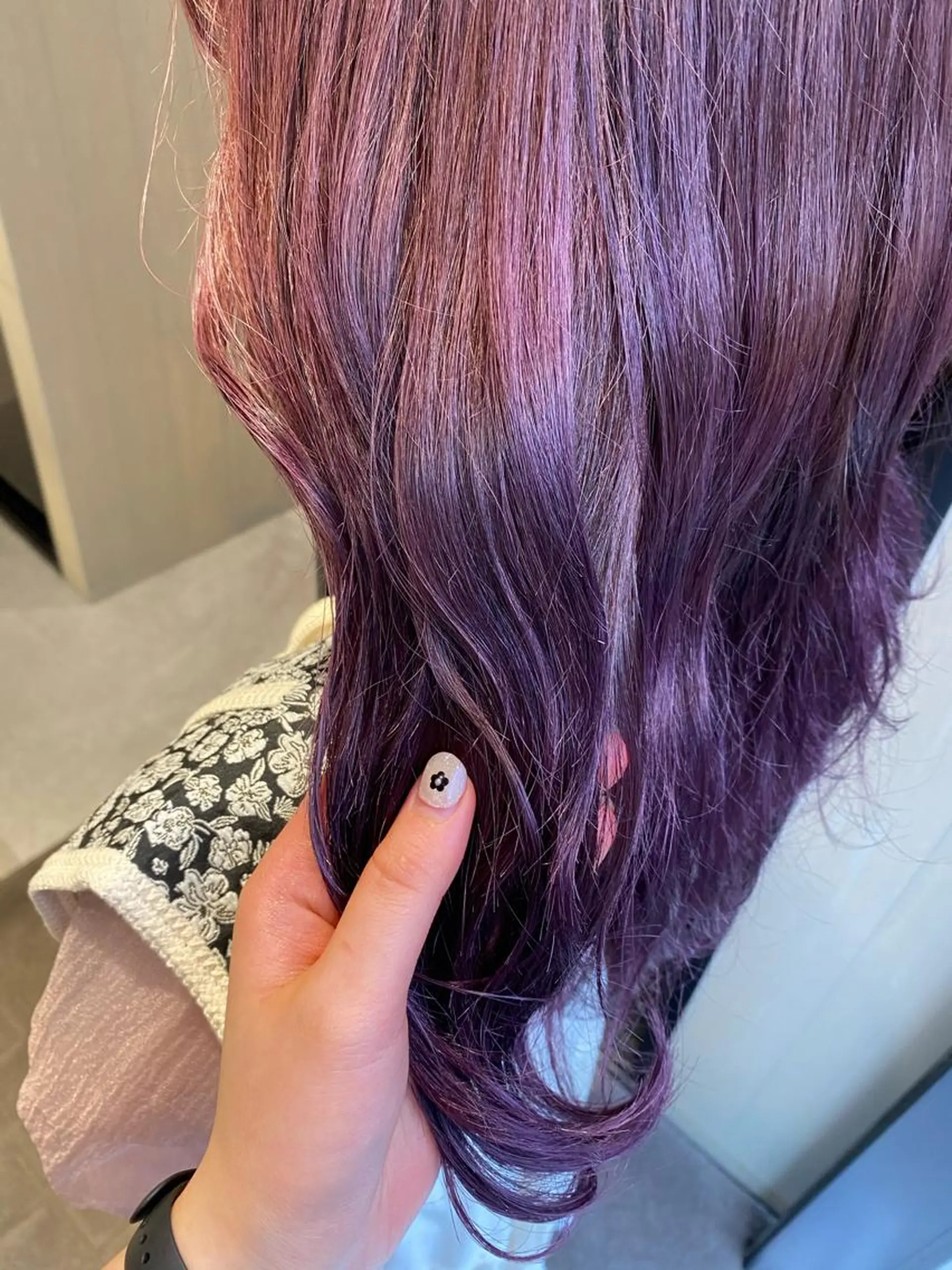 セミロング カラー ヘアアレンジ アンククロス渋谷【ANKH CROSS】所属・韓国ヘア┊︎レイヤー ┊︎haruka🌙のヘアスタイル