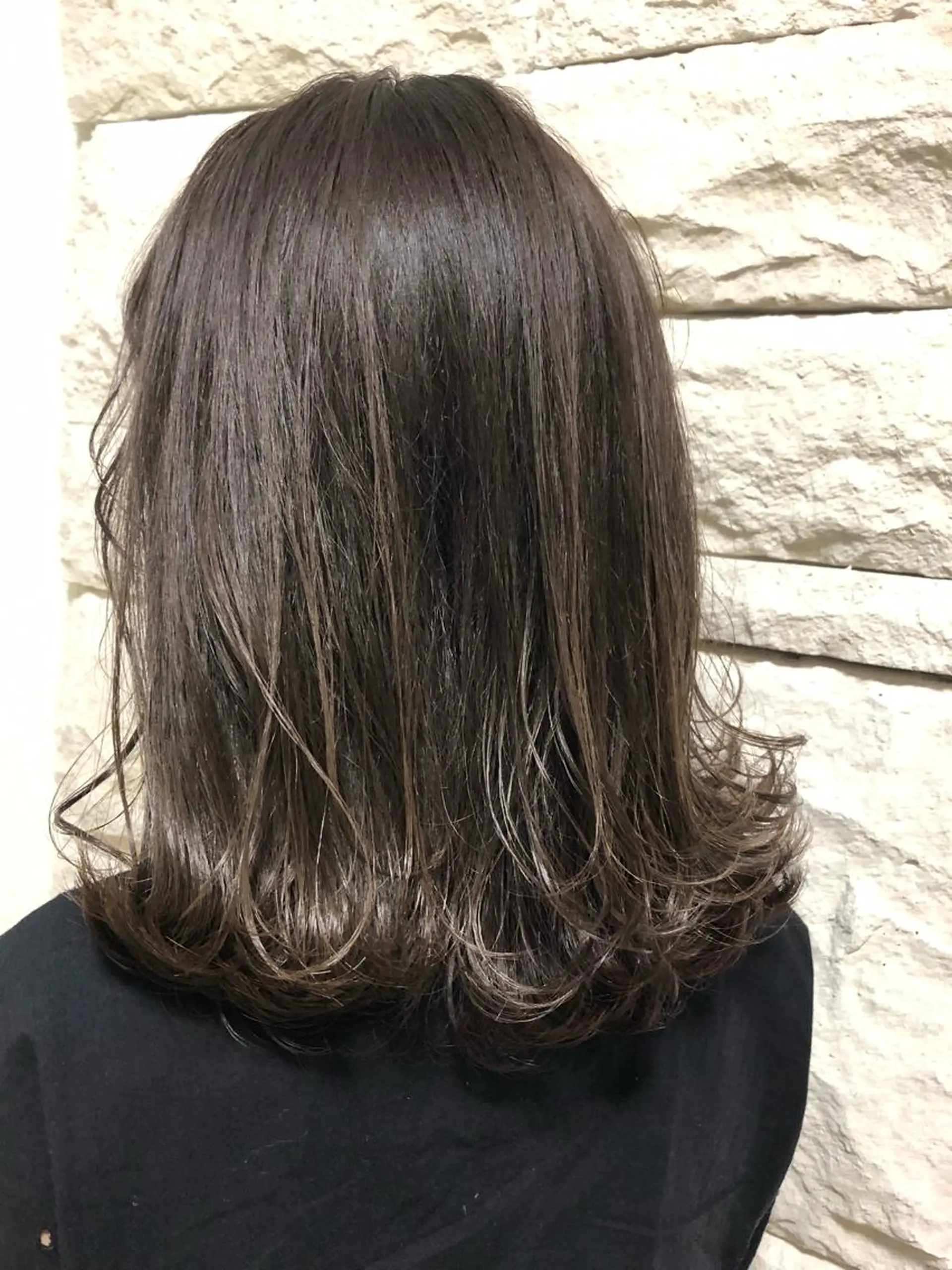 セミロング カラー ヘアアレンジ メンズ キッズ ネイル マツエク・マツパ 透明感カラー🤎 ゆりのヘアスタイル