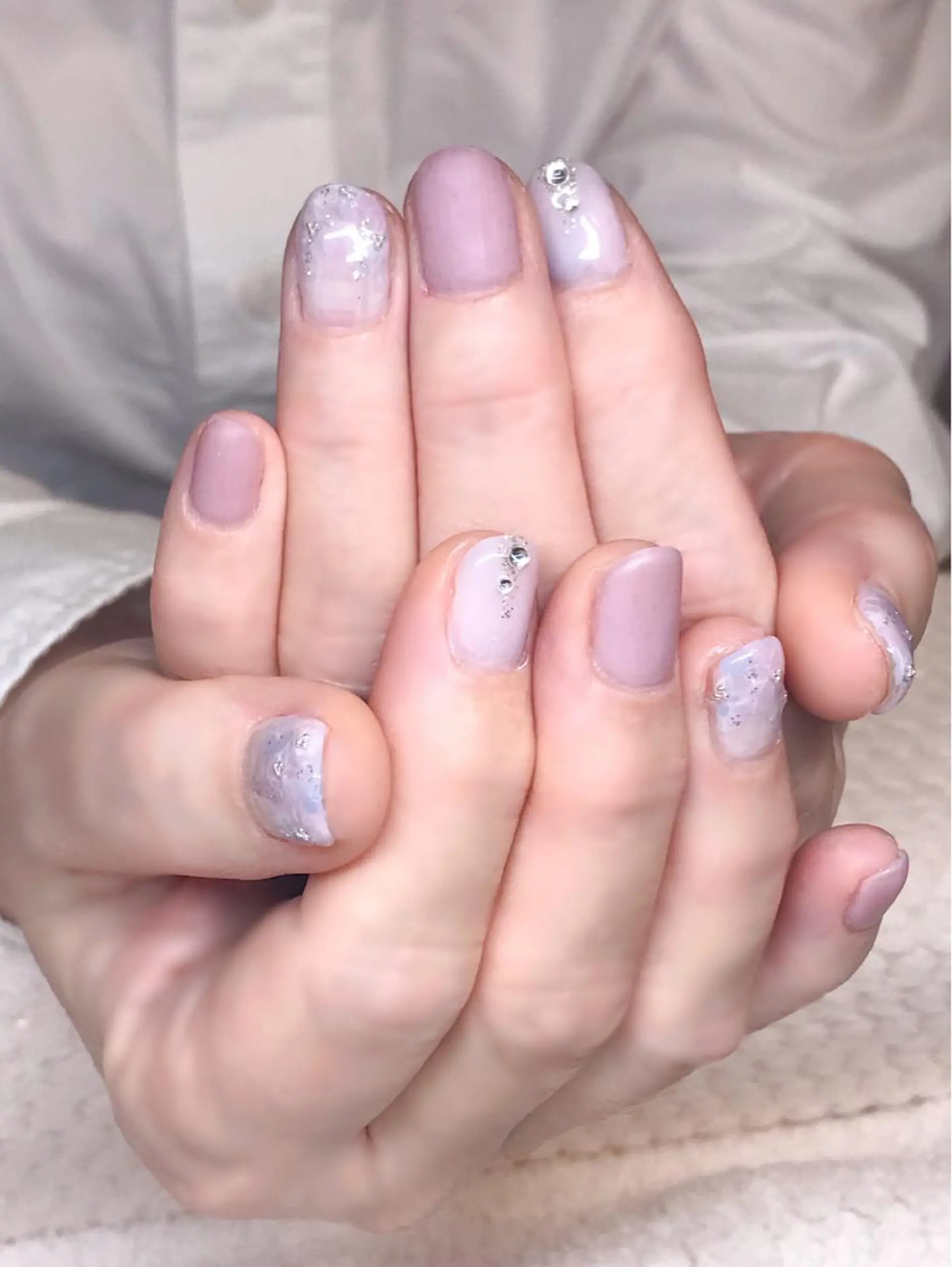 ネイル ジェルネイル キラキラネイル マットネイル Nyanco Nailのネイルデザイン