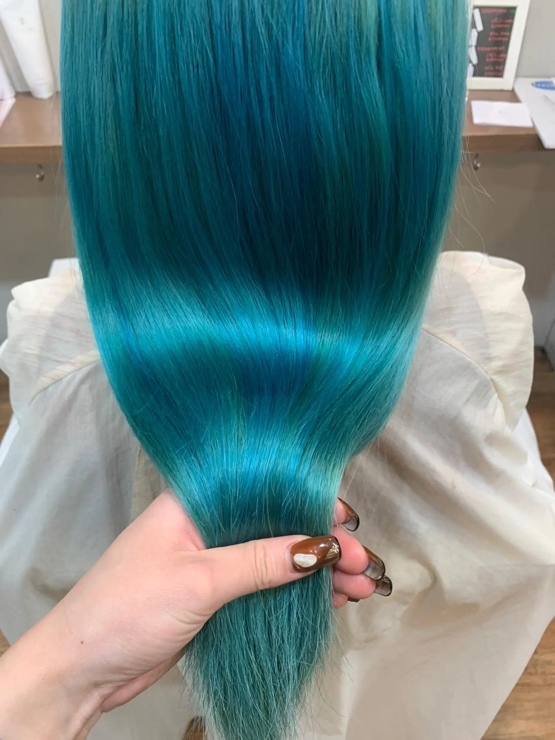 ロング カラー ヘアカラー あべ ゆうかのヘアスタイル