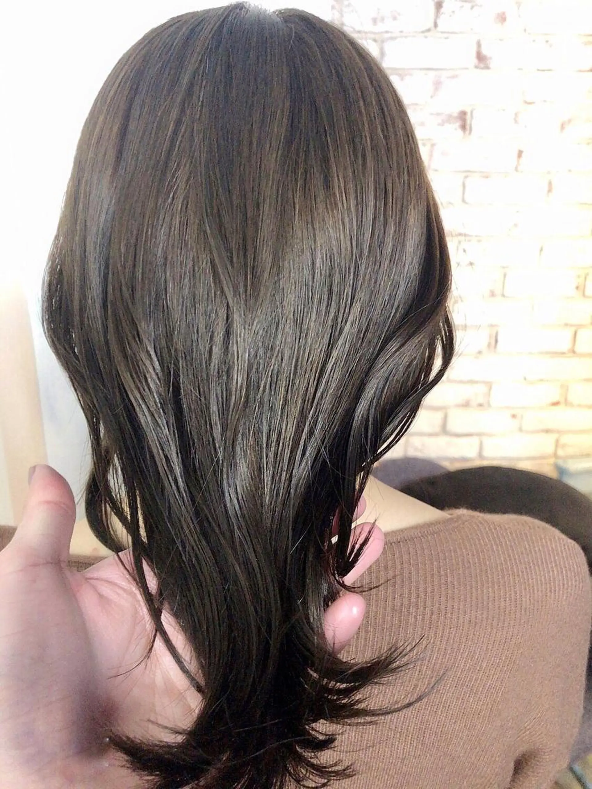 セミロング カラー 透明感カラー グレージュ 顔まわり職人🇰🇷 韓国ヘア/KAITOのヘアスタイル