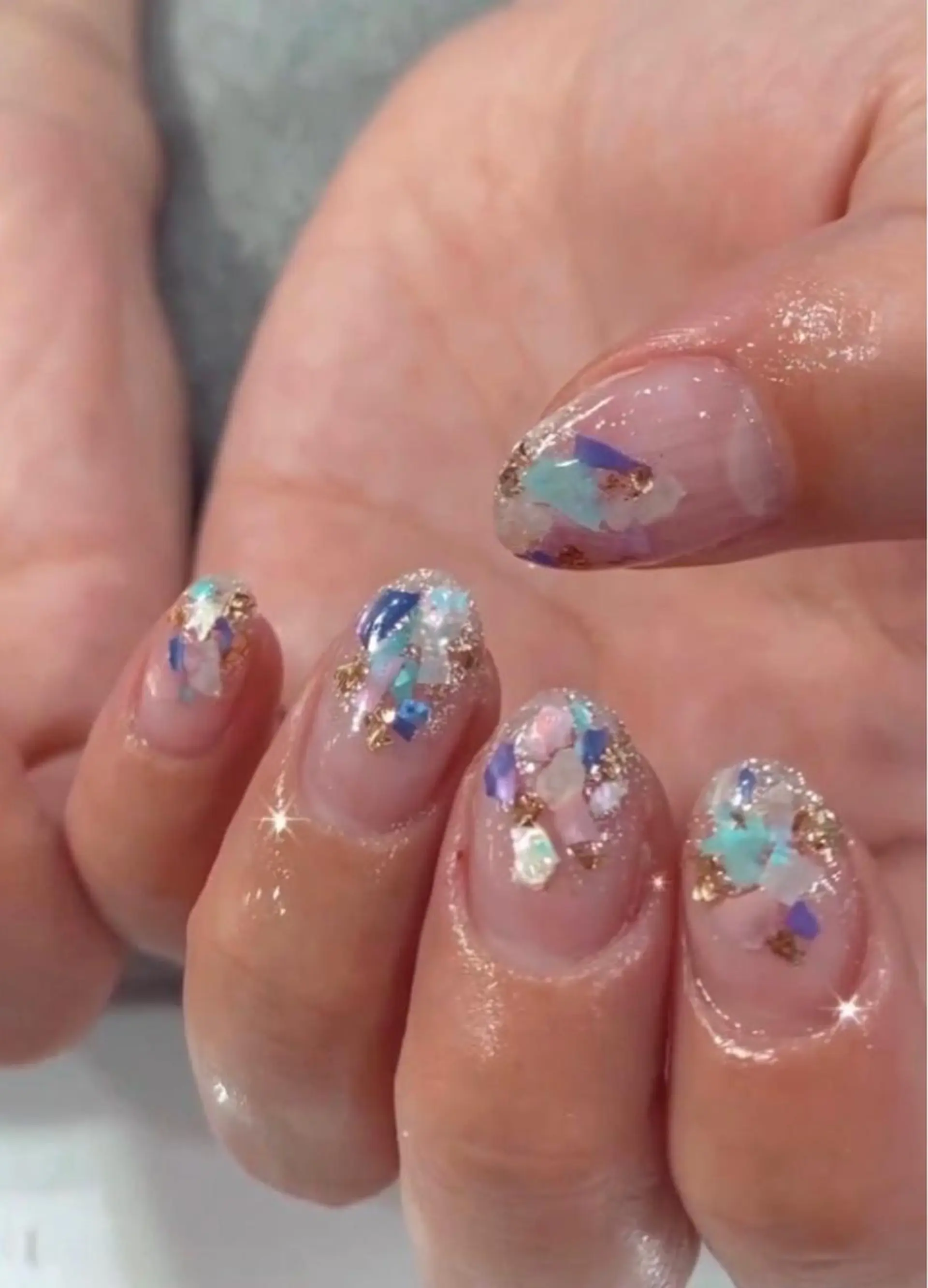 ネイル 夏ネイル 鶴橋wooone nail.rieのネイルデザイン