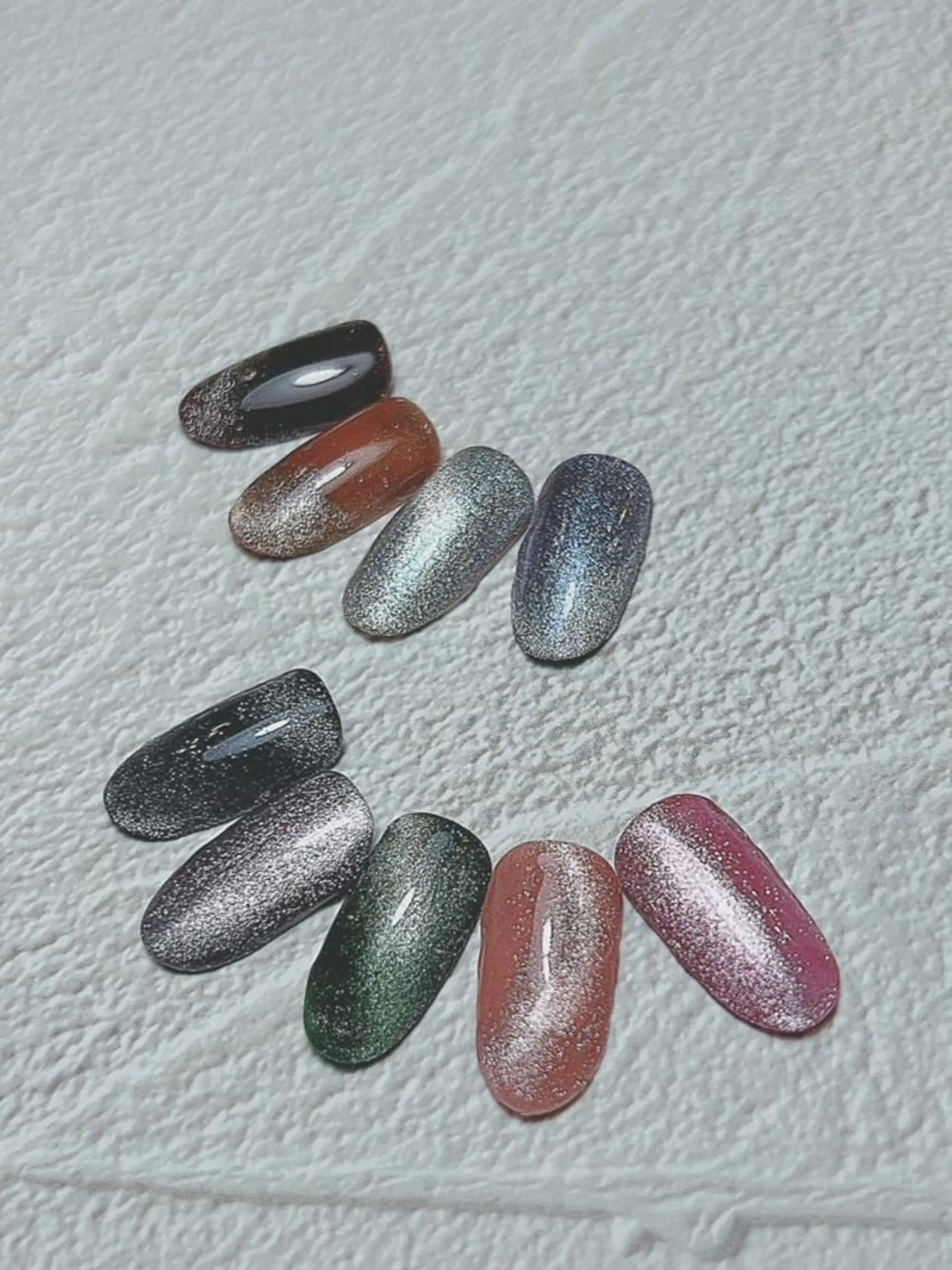 ネイル アートネイル マグネットネイル 持ち込み ワンカラーネイル Nailist Honamiのネイルデザイン