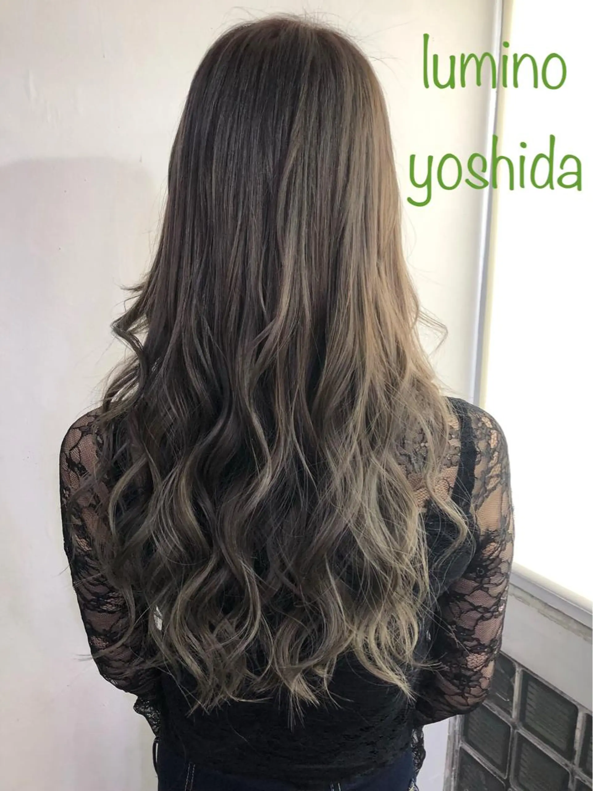 ロング カット ヘアカラー トリートメント 吉田 典弘のヘアスタイル