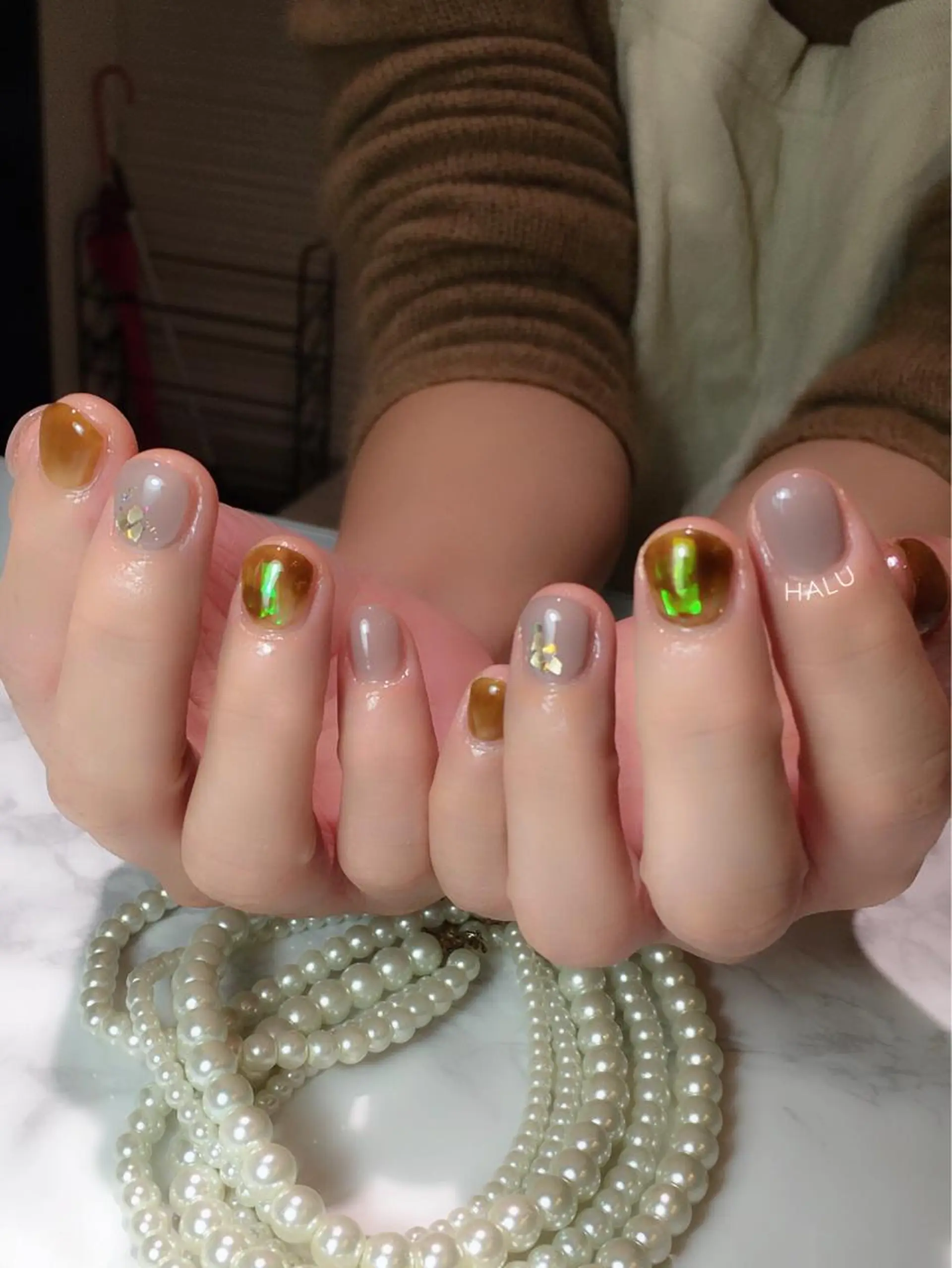 ネイル ニュアンスネイル HALU ハルのネイルデザイン