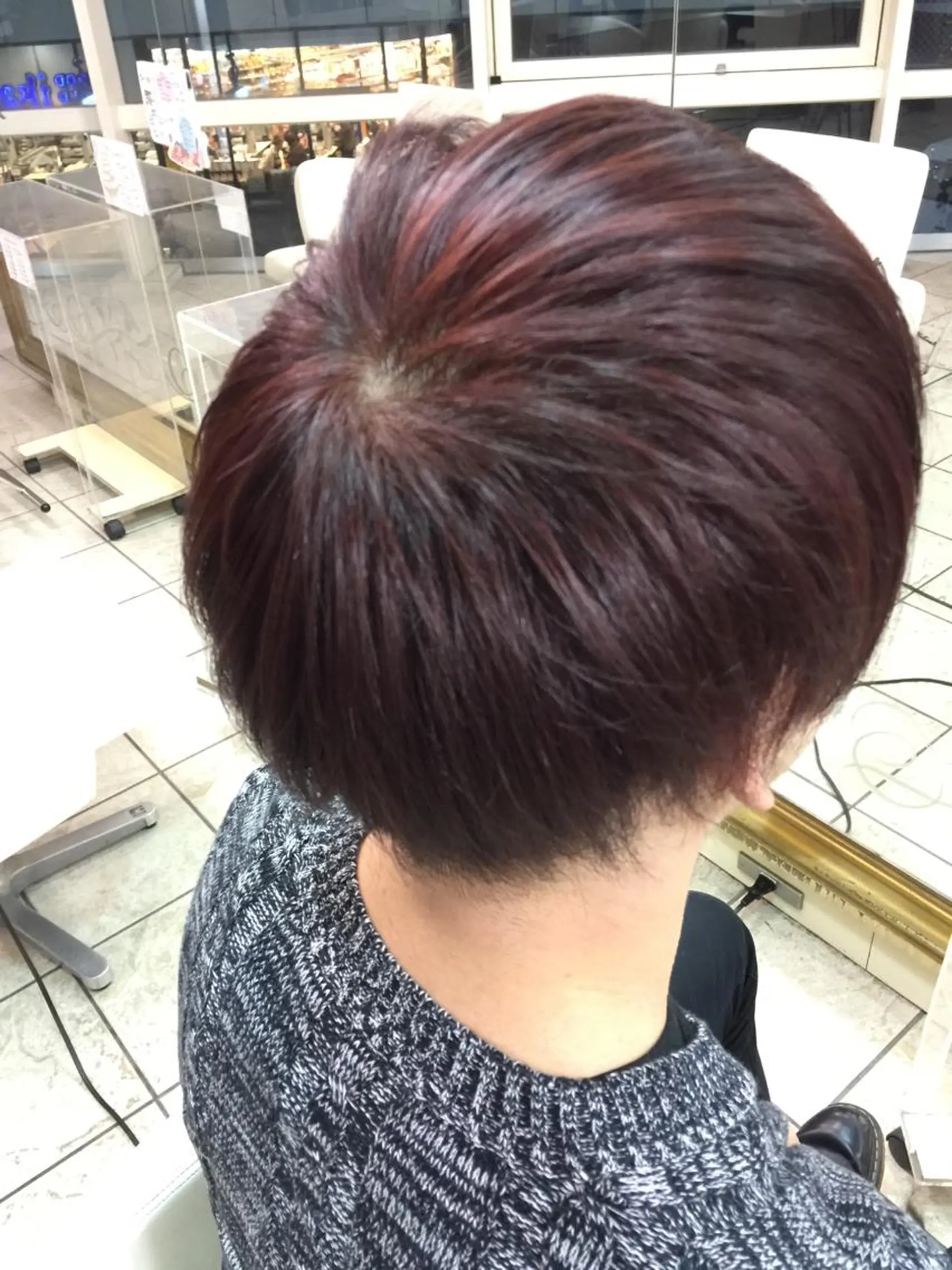 ショート ミディアム セミロング ロング カラー レッドカラー 溝口 和弘のヘアスタイル